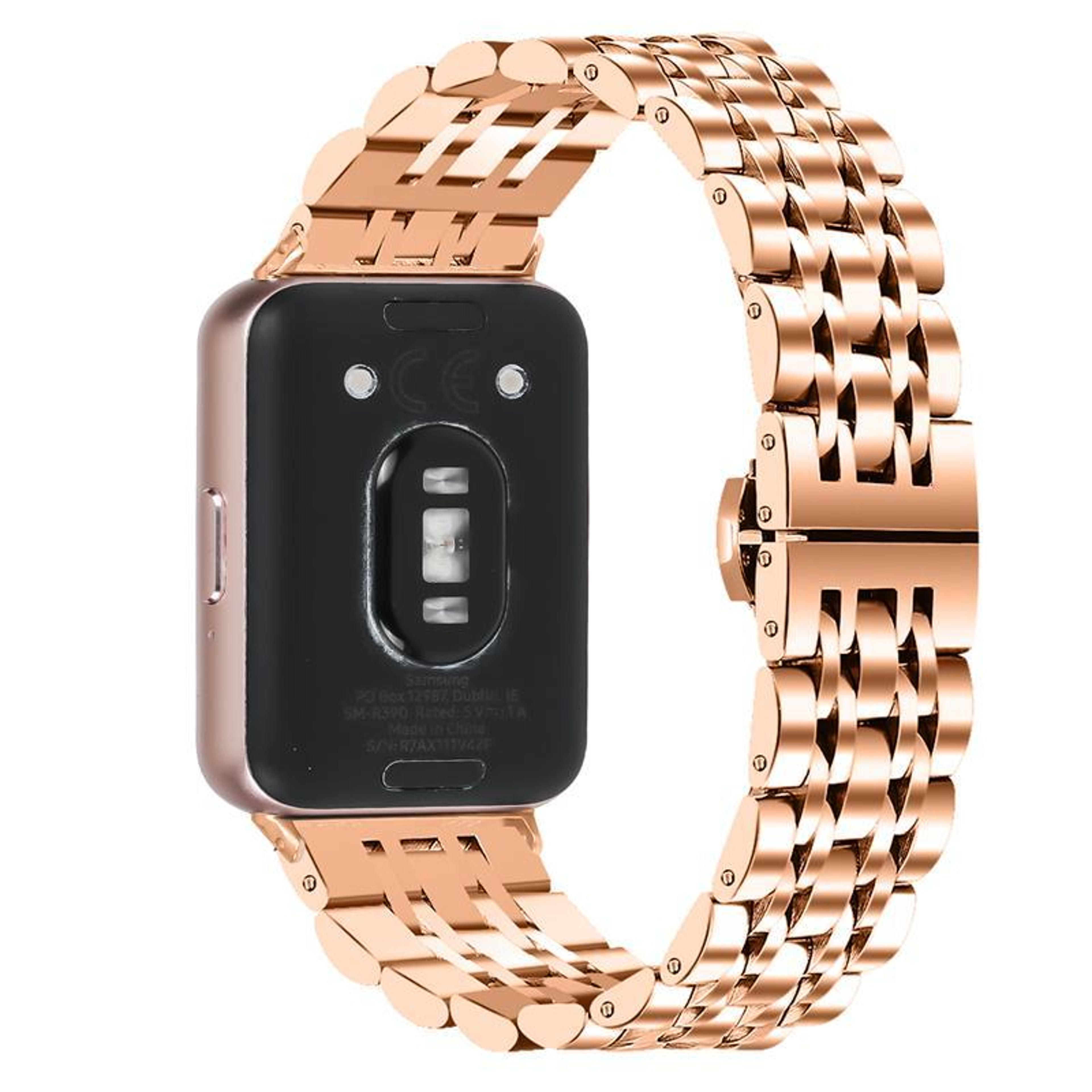 honor watch x5 stainless steel watch band seven beads butterfly clasp metal replacement strap
