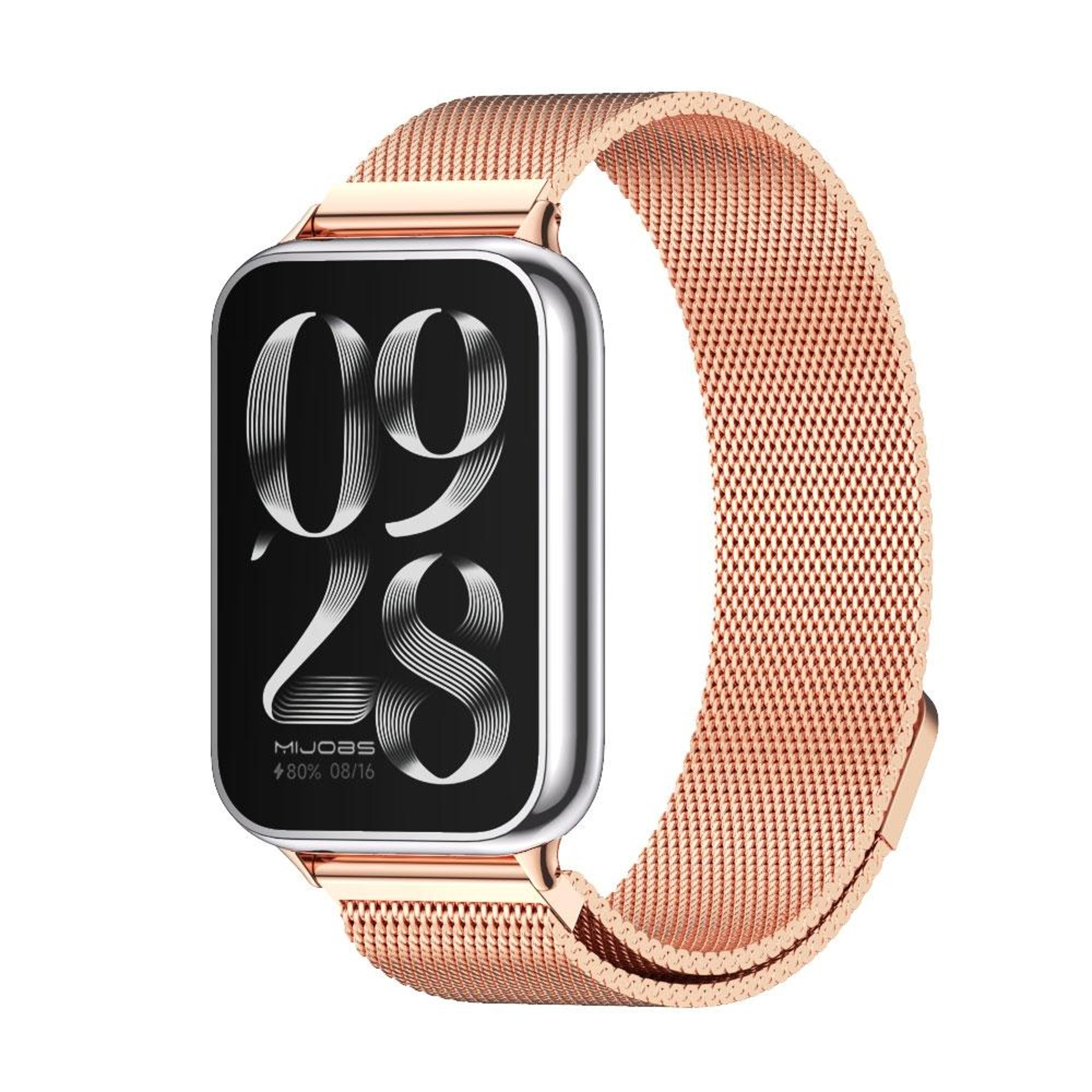 mijobs milan magnetic stainless steel watch band for xiaomi band 10 pro redmi watch 6 5 adjustable strap