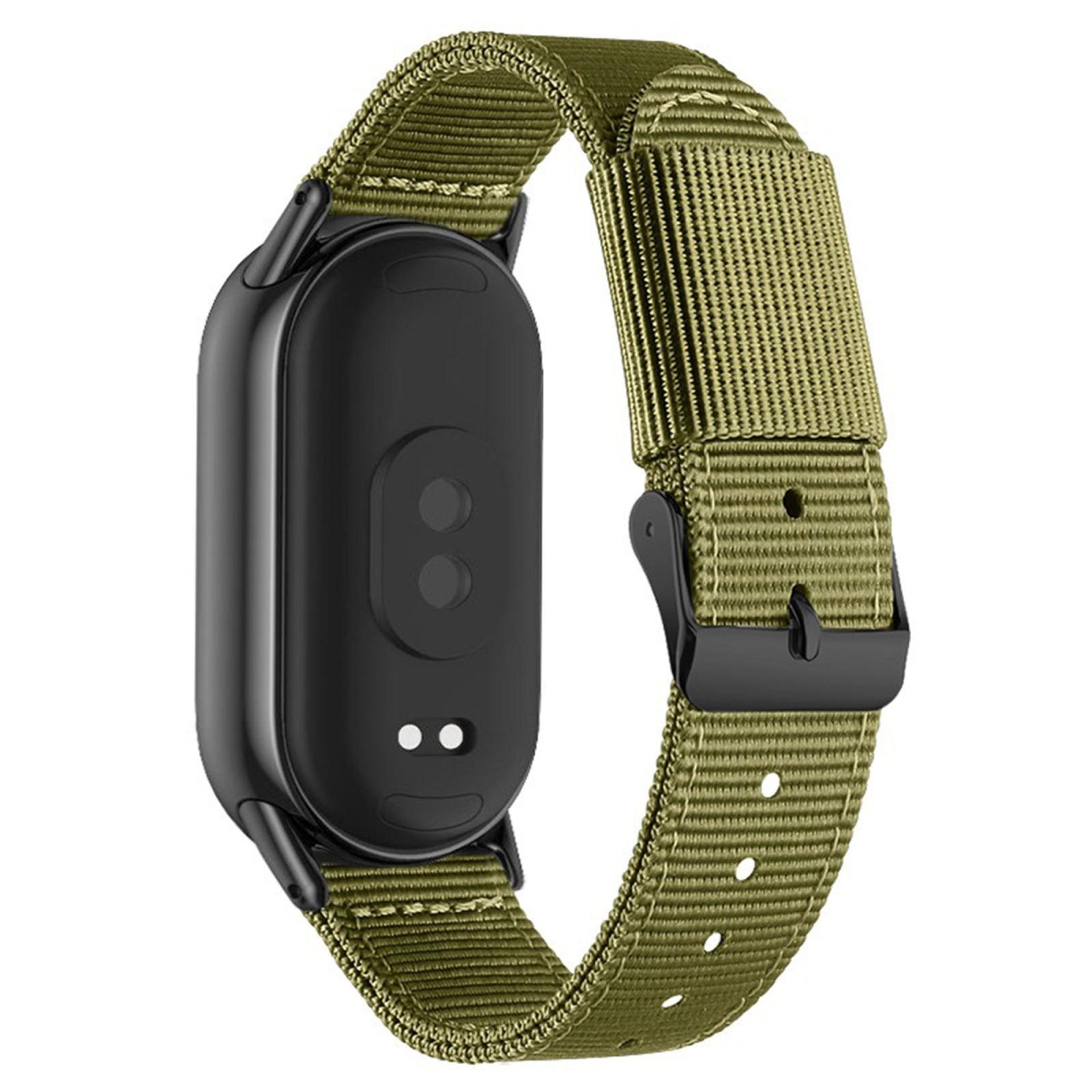 xiaomi smart band 10 9 8 nylon watch band adjustable woven watch strap with pin buckle