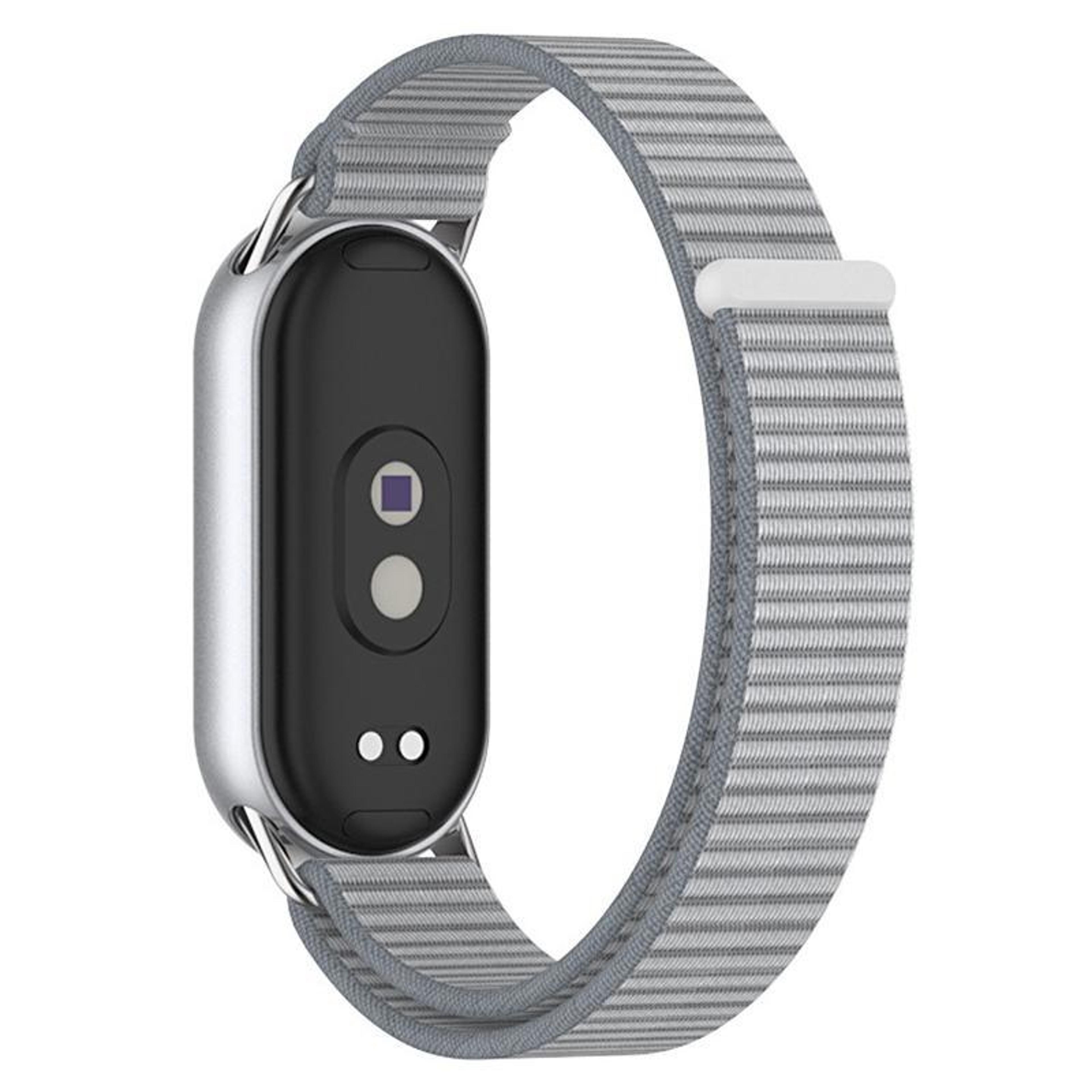 xiaomi smart band 10 9 8 nylon braided watch band with metal connector adjustable replacement strap