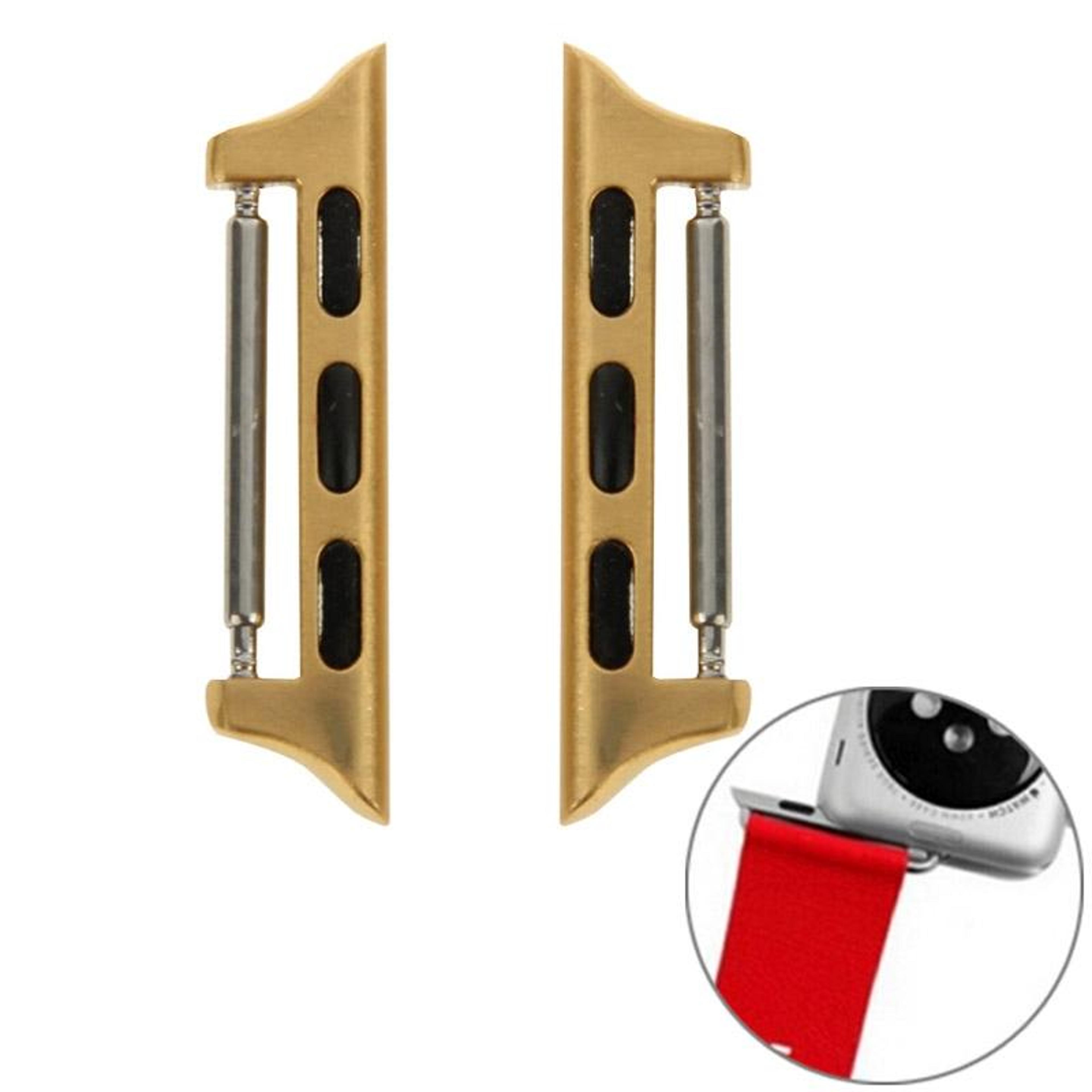 2 pack apple watch strap connector 38mm metal buckle adapter replacement kit