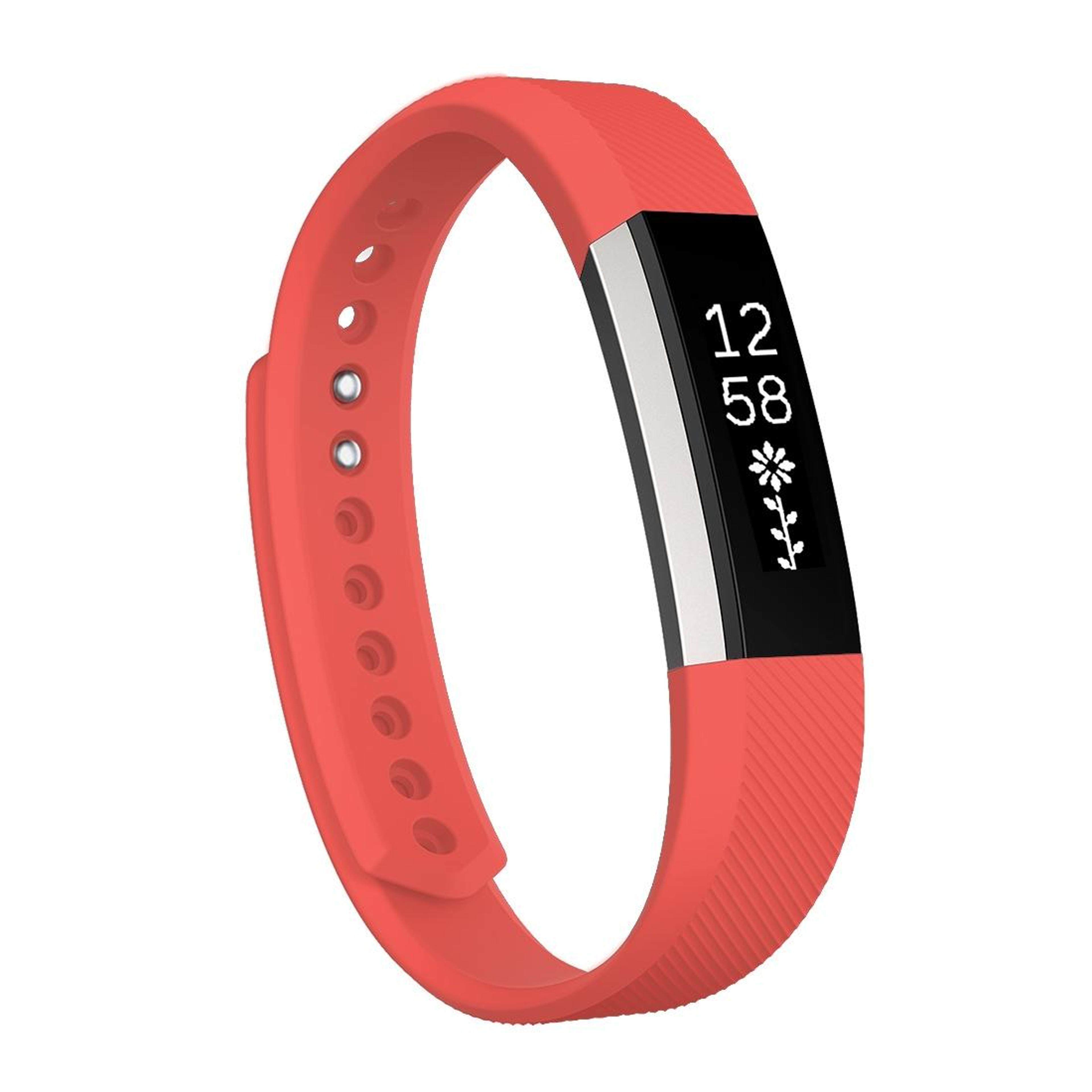 fitbit alta silicone watch band oblique texture soft replacement strap