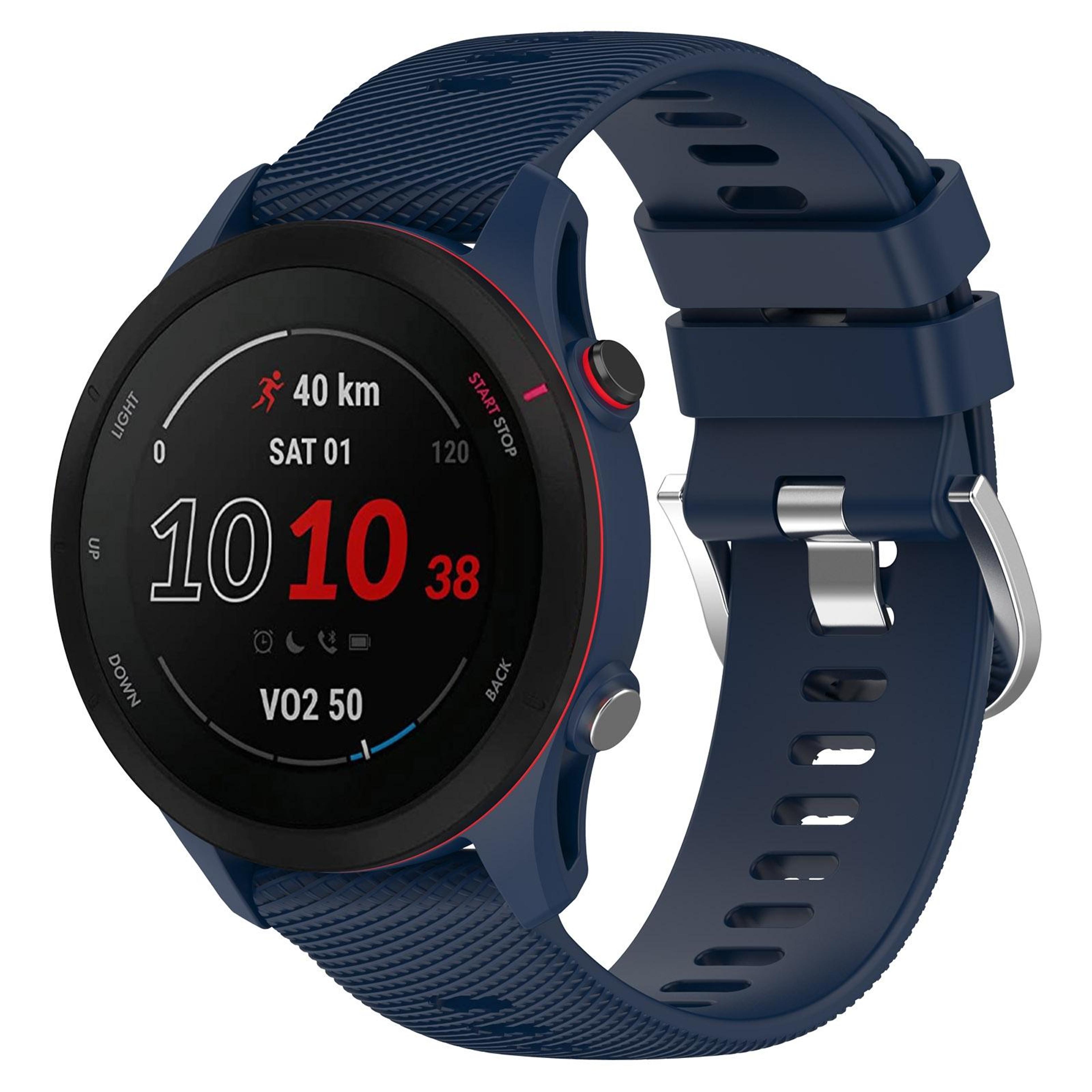 garmin forerunner 255 22mm silicone watch band cross textured replacement strap for venu 2 vivoactive 4