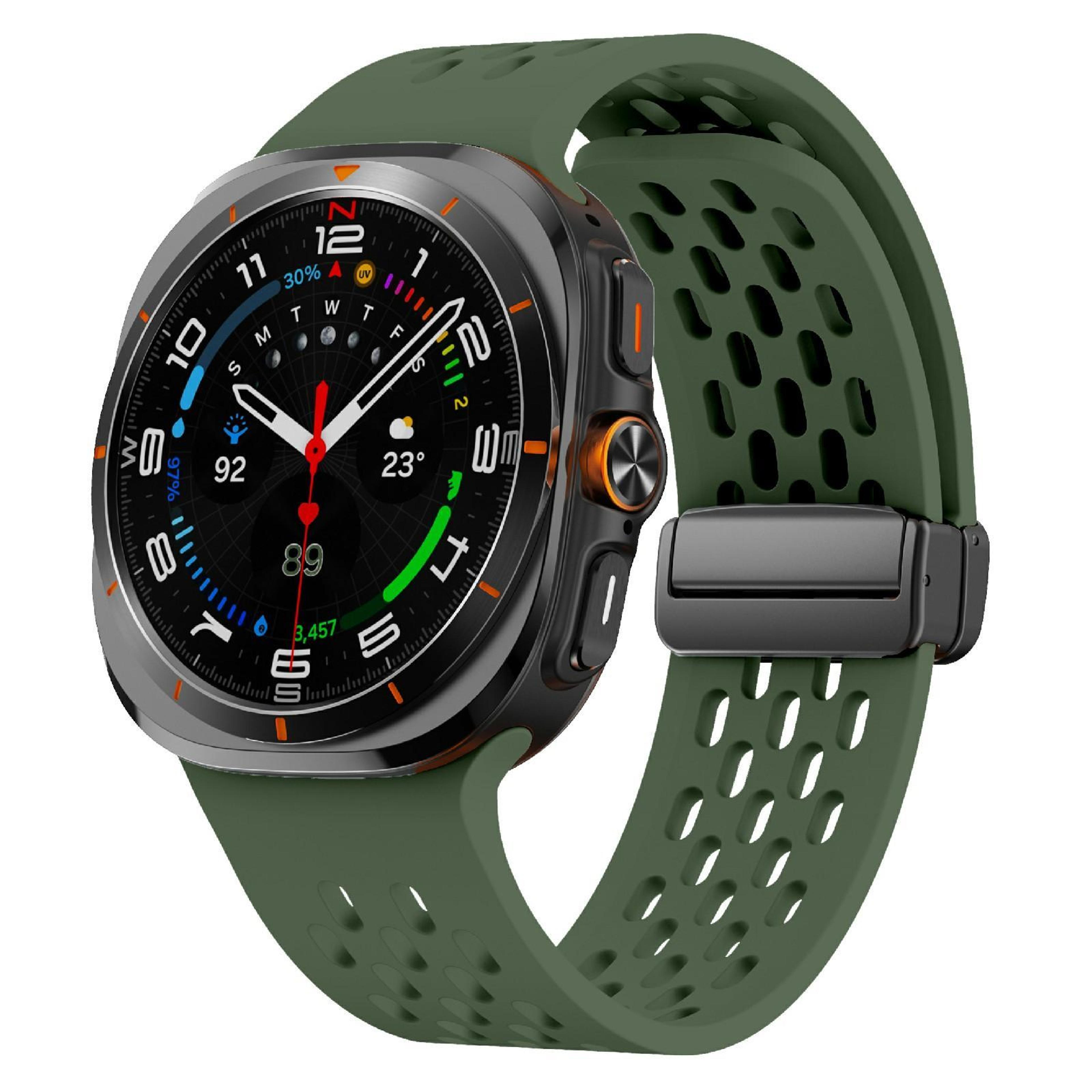 kalebol samsung galaxy watch ultra 47mm band magnetic silicone watch strap mesh sport replacement