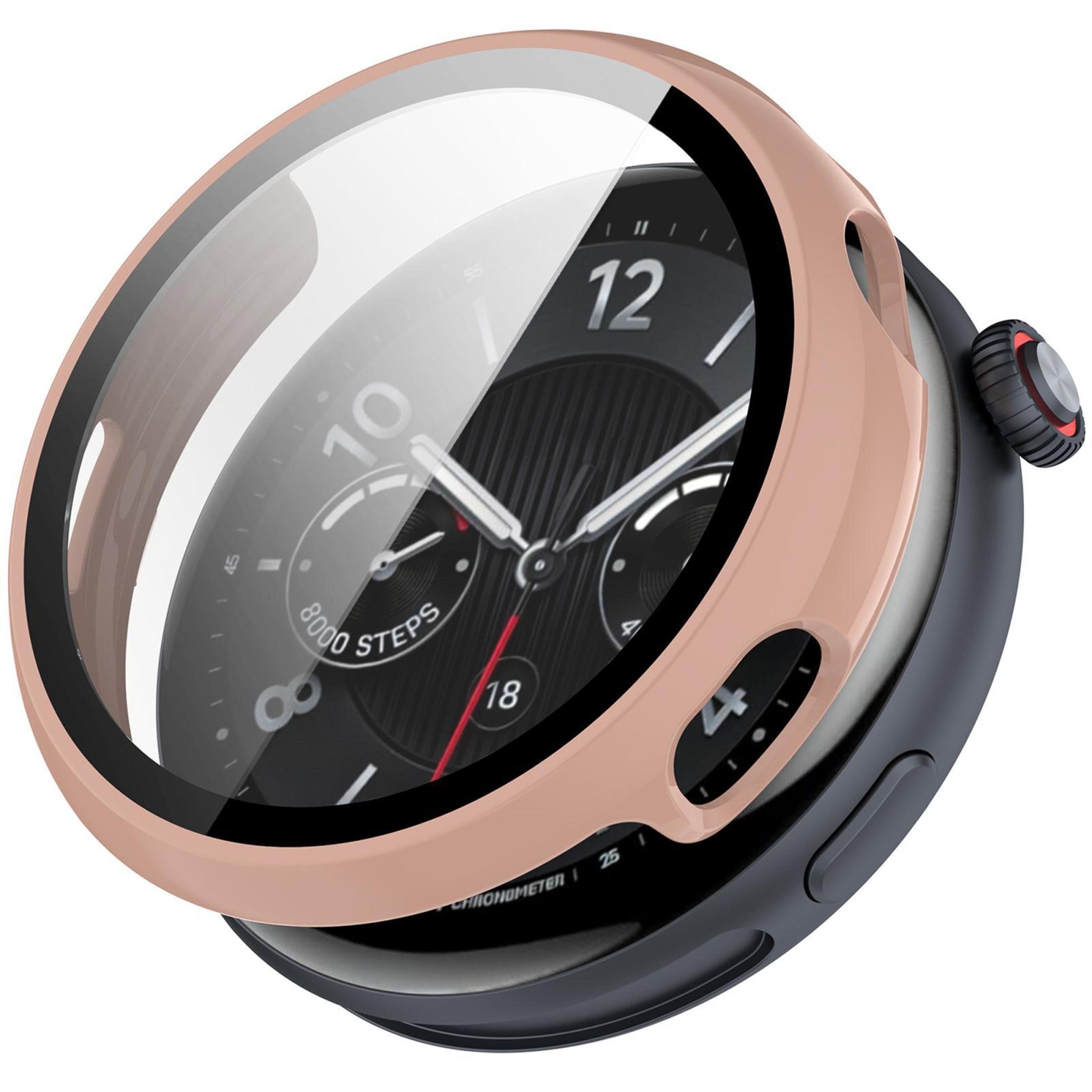 vivo watch 5 protective case with tempered glass screen protector full coverage pc cover