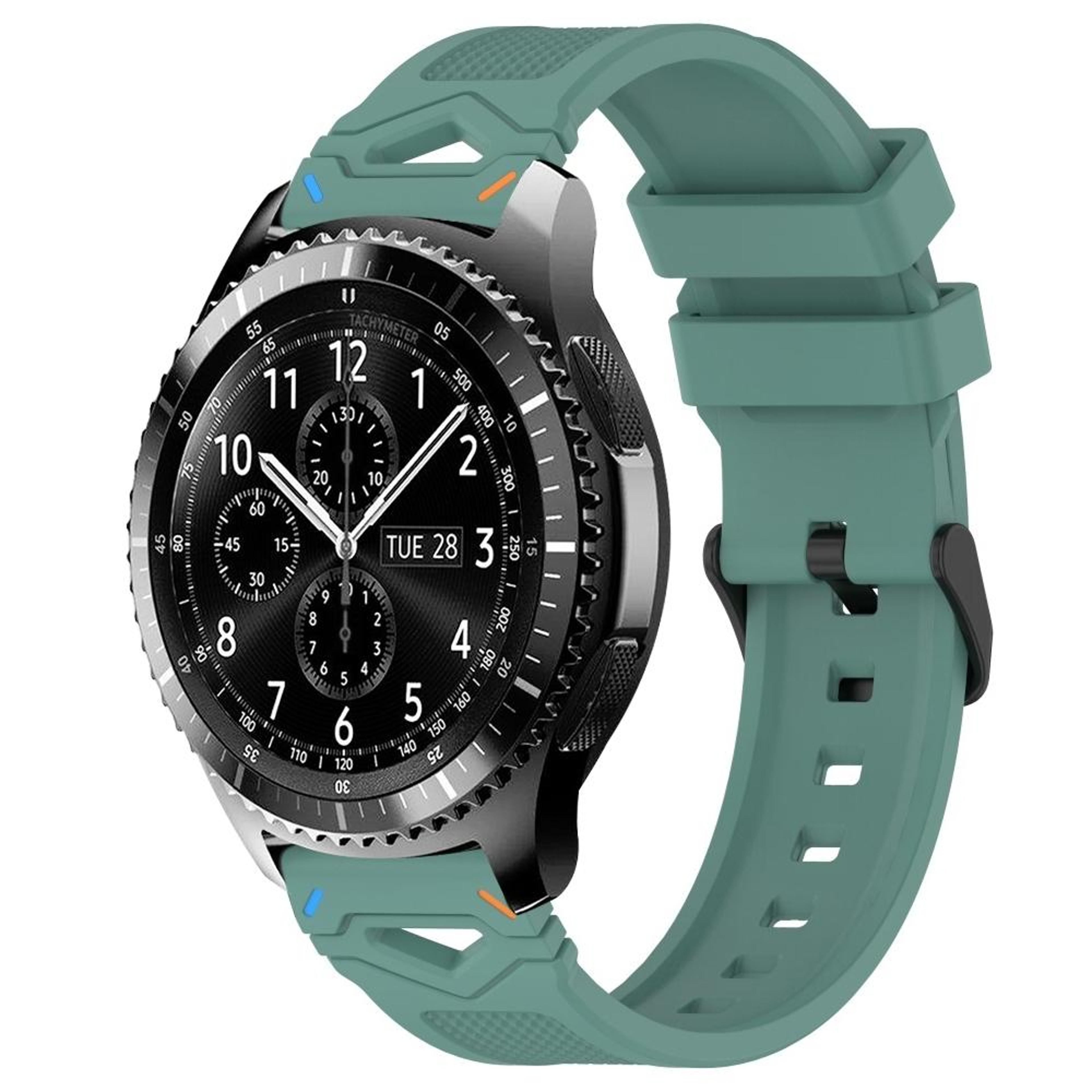 samsung galaxy watch 22mm silicone watch band dotted sport replacement strap with quick release buckle