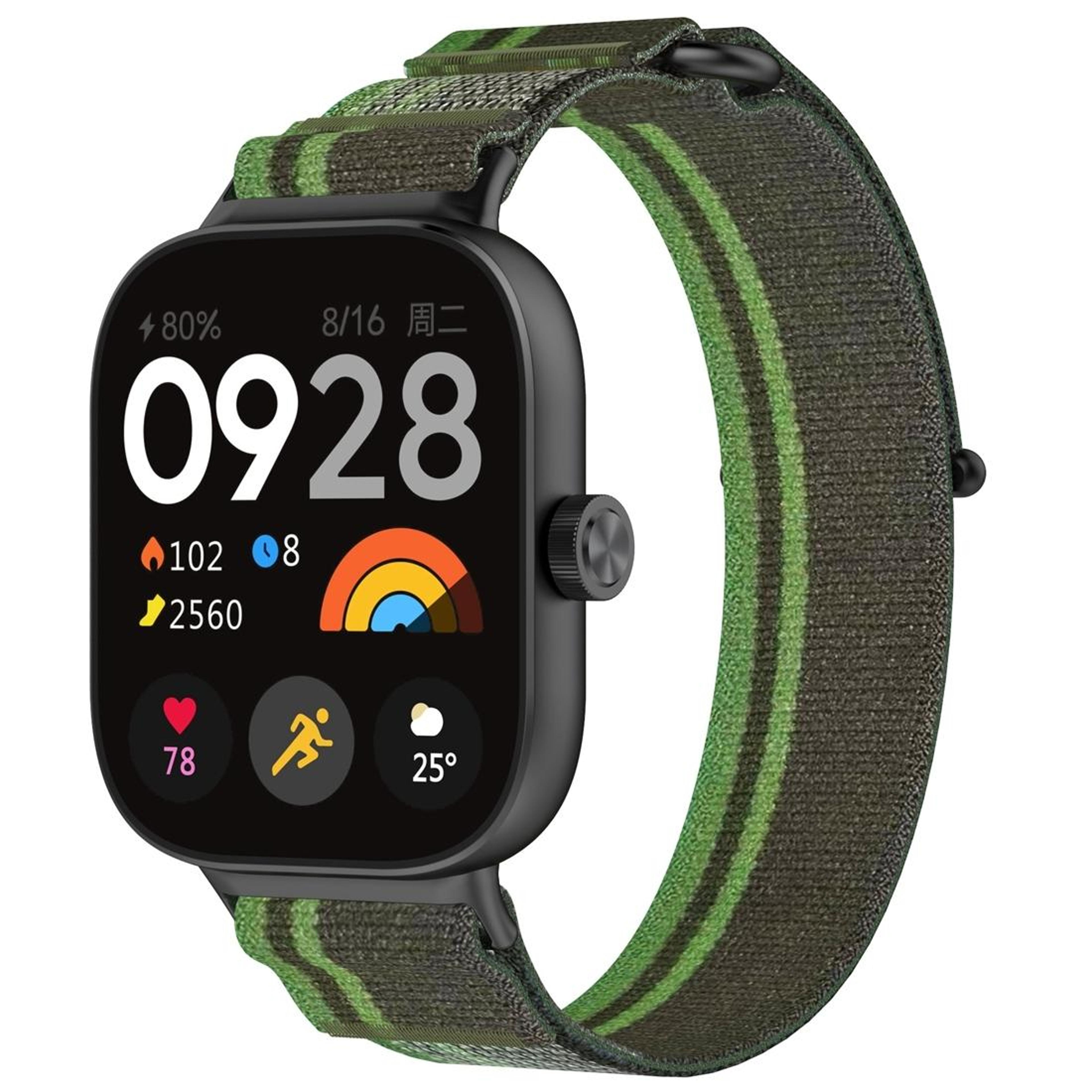 xiaomi band 10 pro nylon watch band adjustable loop strap for redmi watch 6 5 4 smart band 9 pro 8 pro