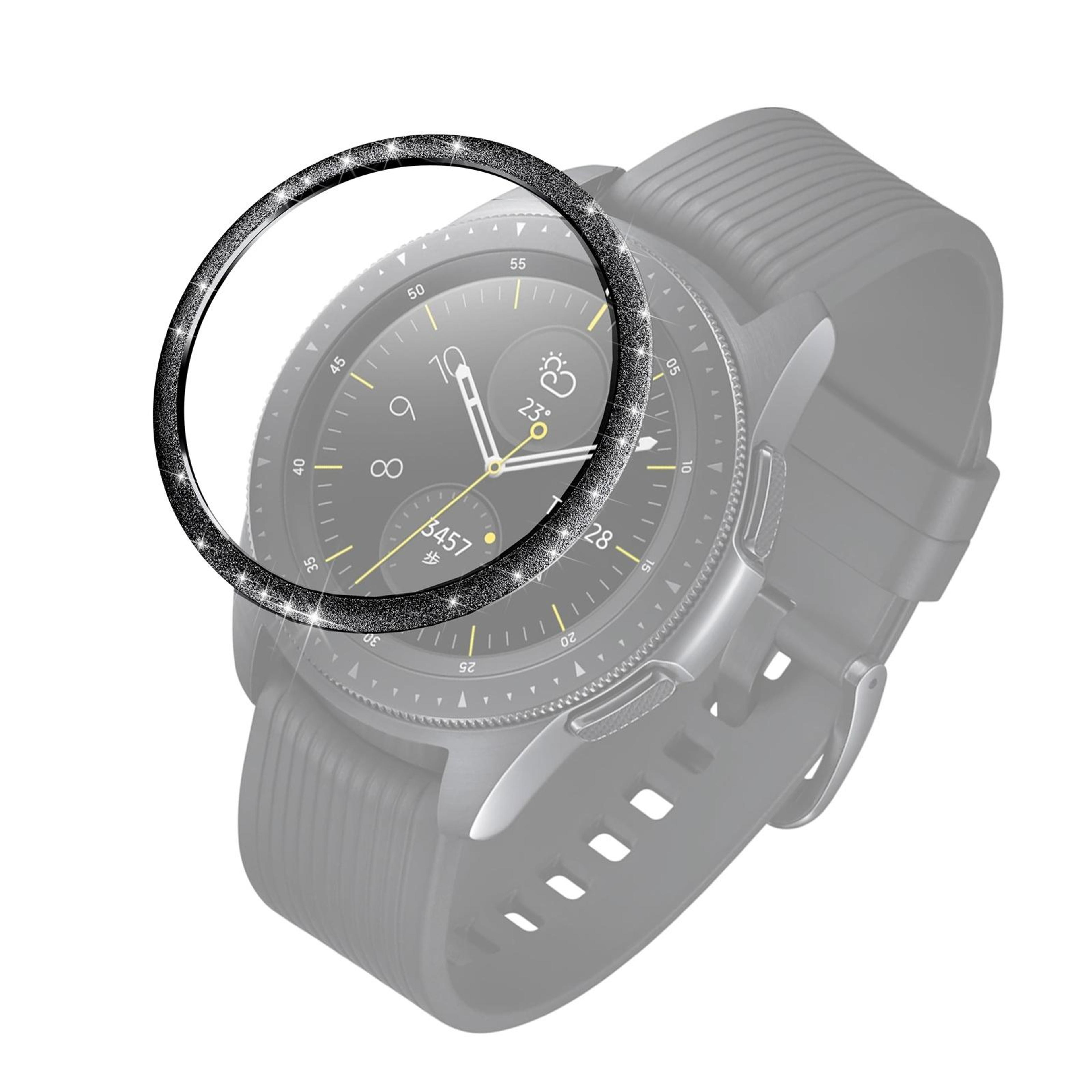 samsung galaxy watch 46mm stainless steel bezel ring glitter protective watch bezel cover