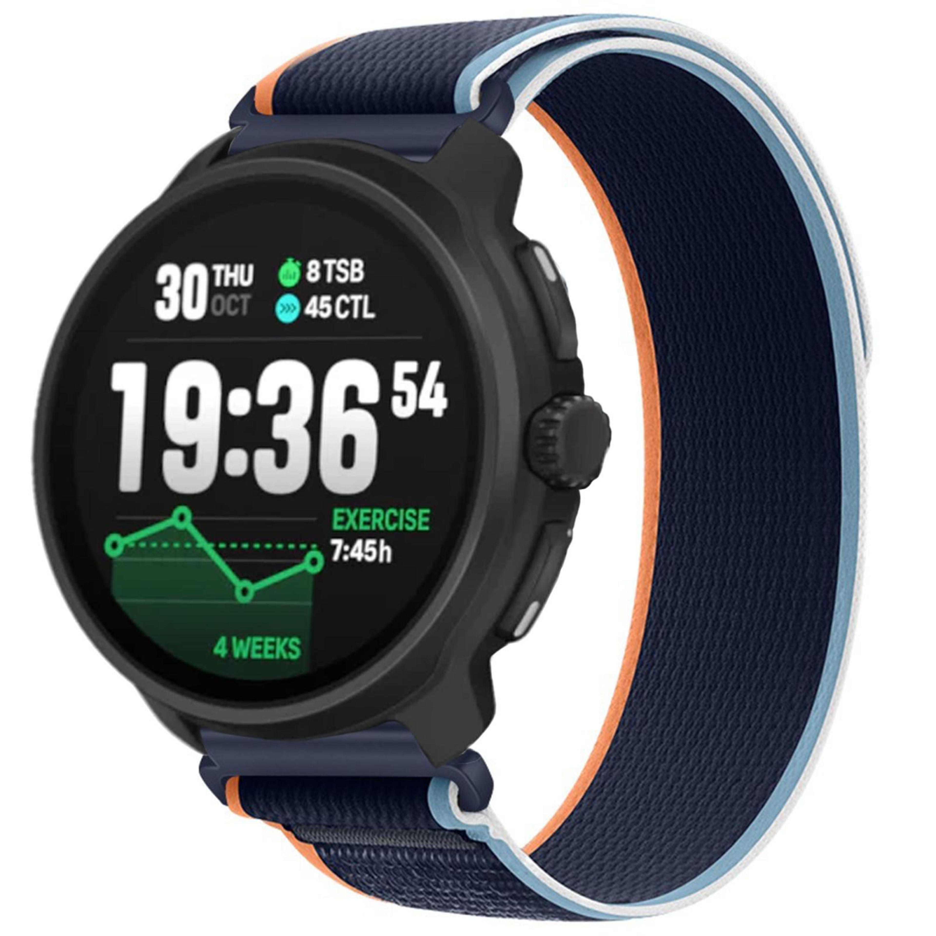 suunto race 2 nylon watch band wild path hook and loop adjustable sport strap