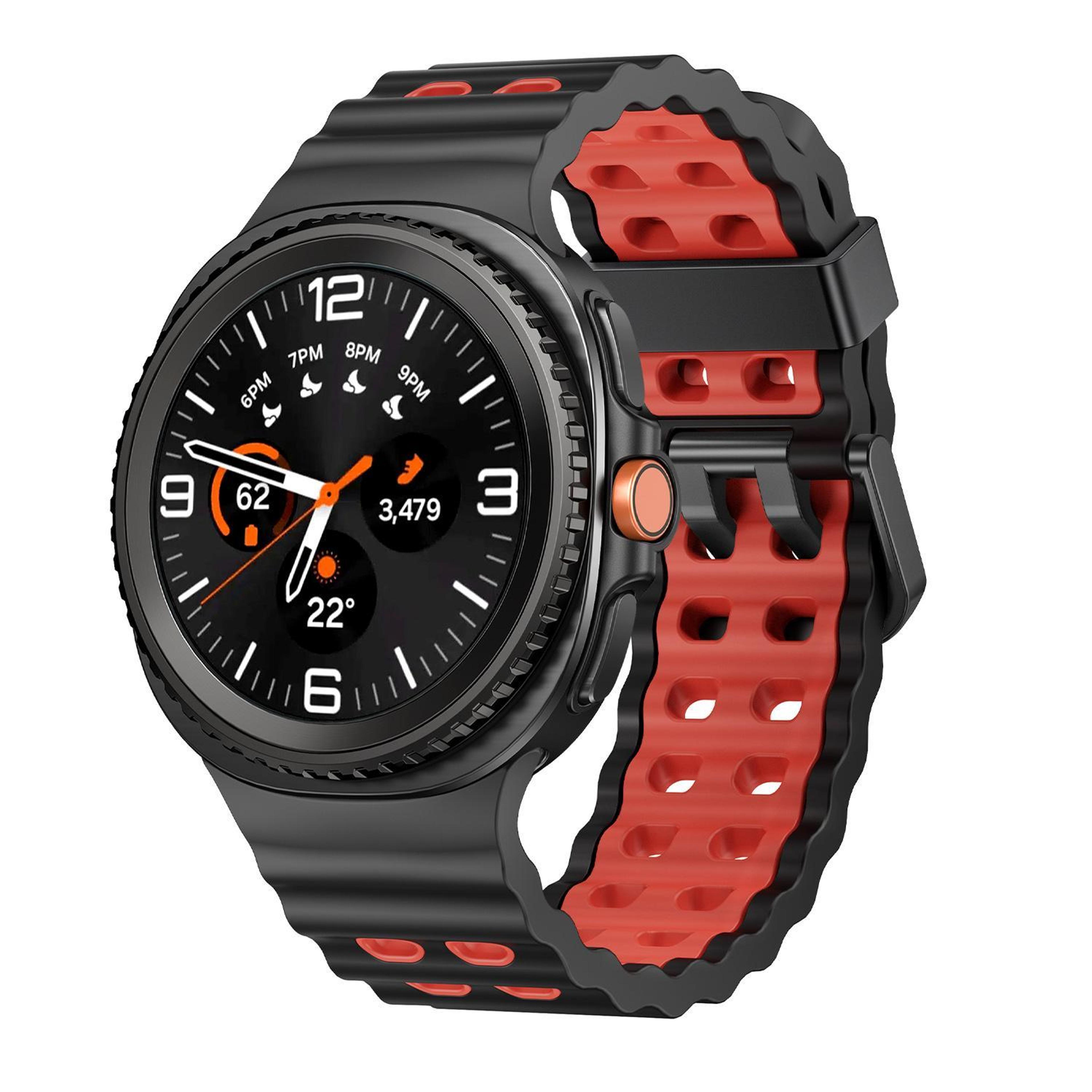 samsung galaxy watch8 classic silicone watch band ocean style quick release strap