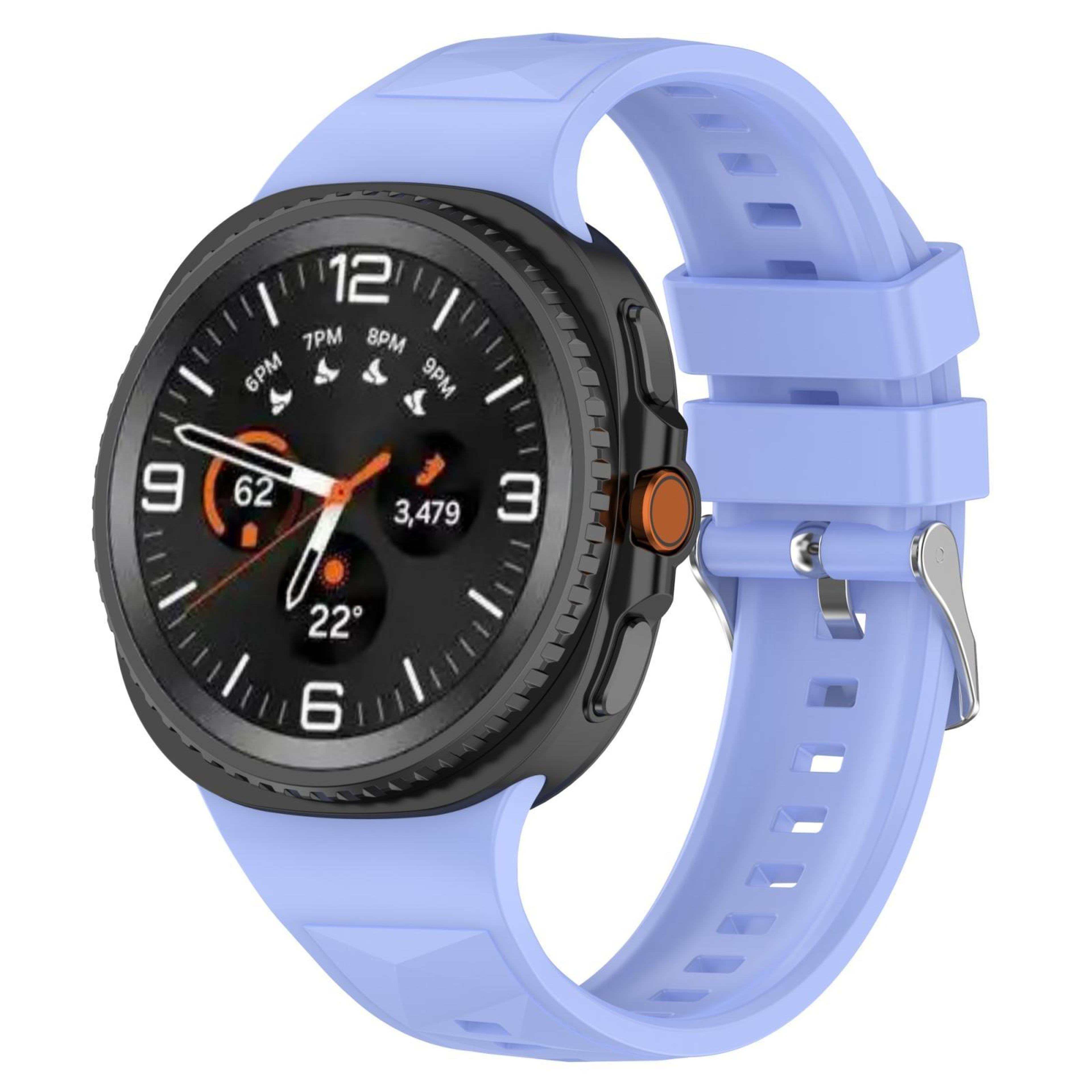 samsung galaxy watch 8 classic silicone watch band ice crystal texture replacement strap
