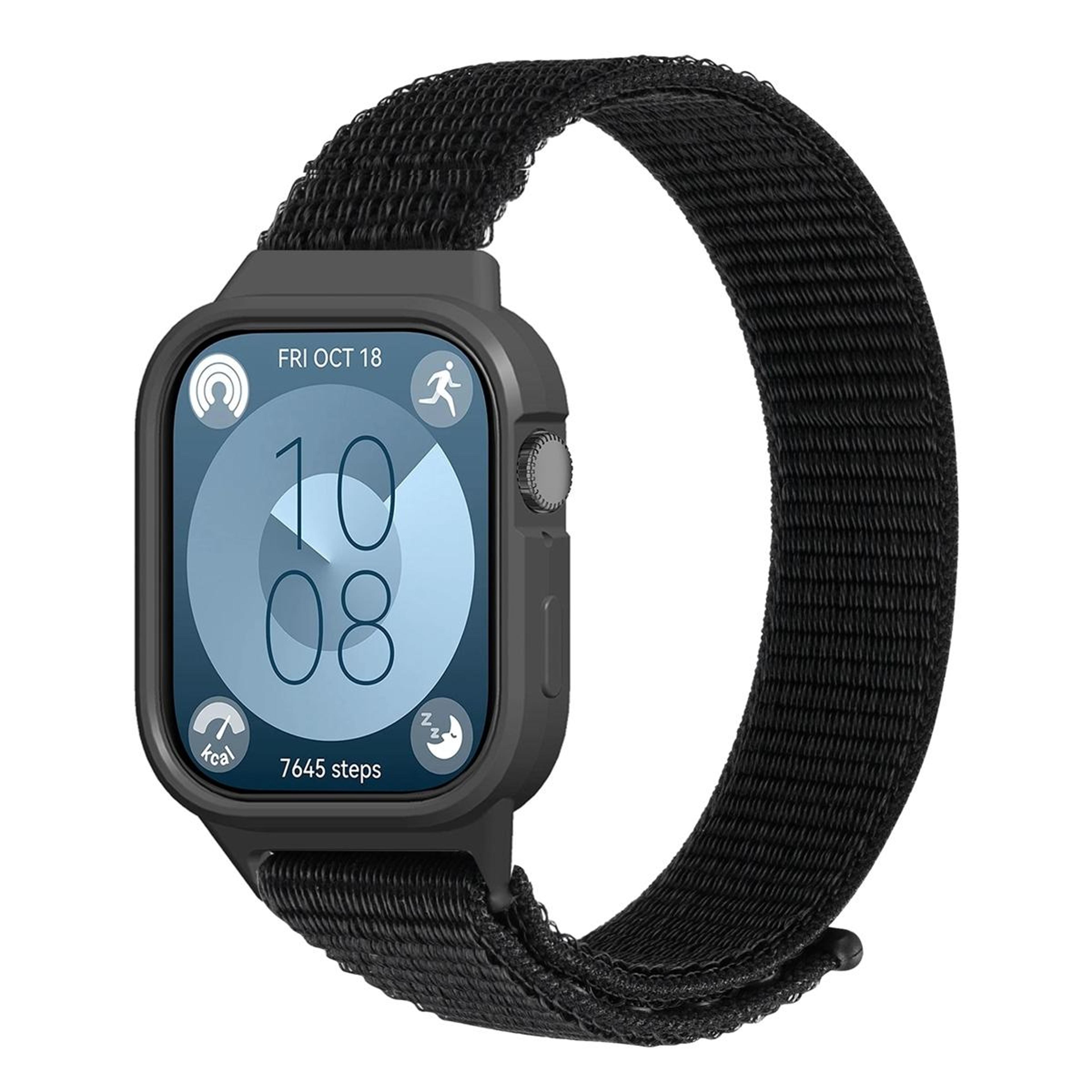 huawei watch fit 3 nylon watch band integrated protective replacement strap adjustable wristband