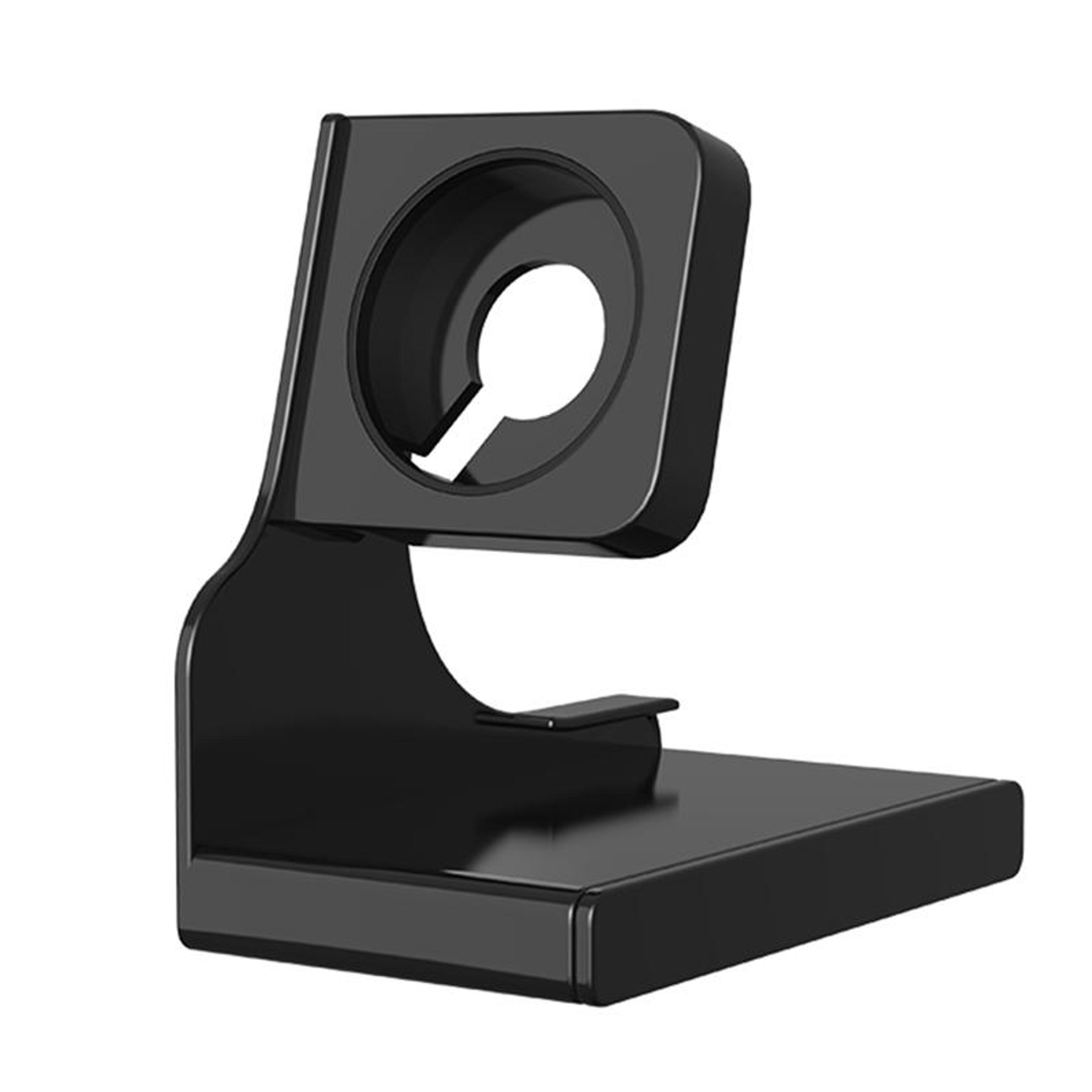 apple watch charging stand dock with cable organizer and protective silicone base
