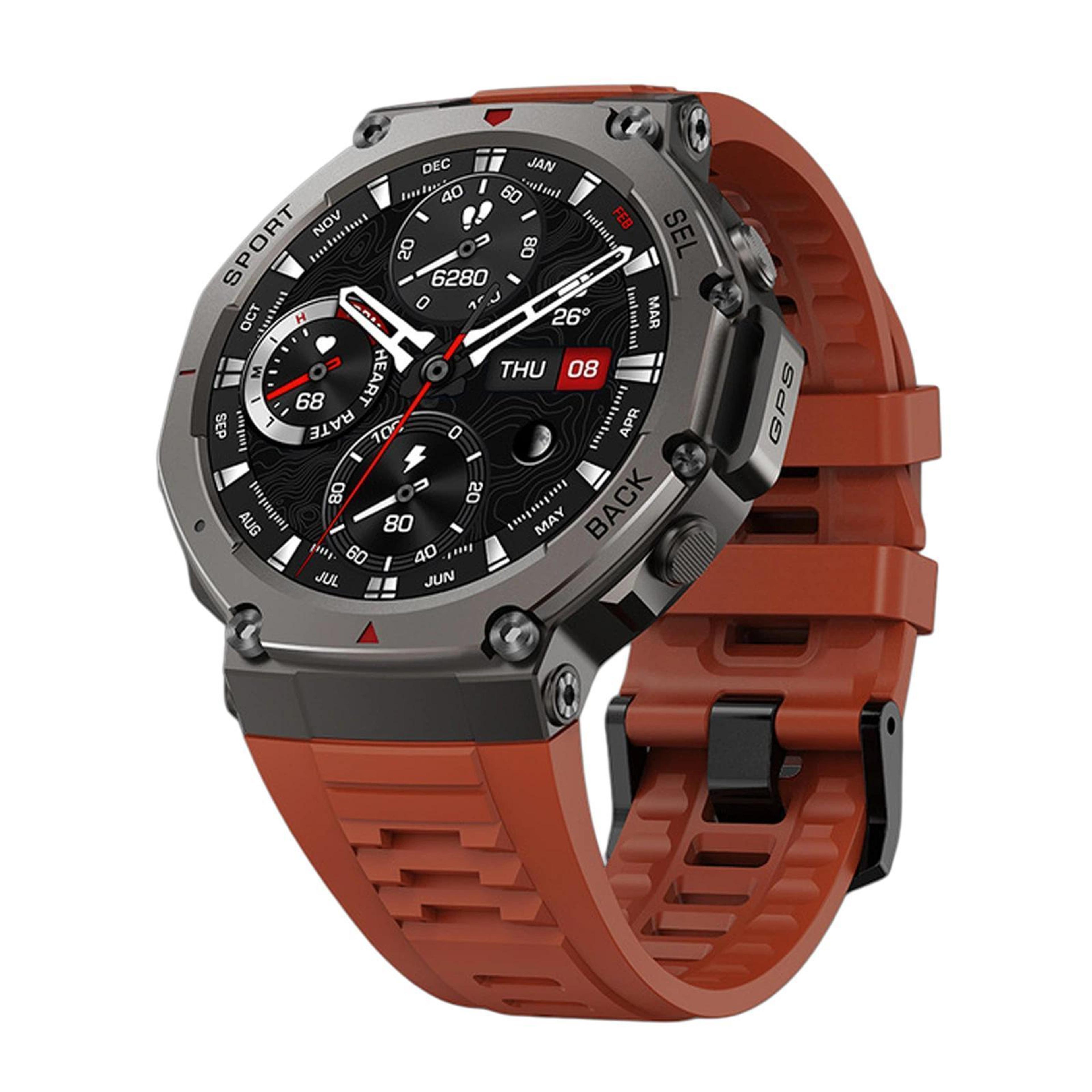 dm58 gps smart watch 1.43 inch amoled smartwatch 5atm waterproof fitness tracker with bluetooth calling
