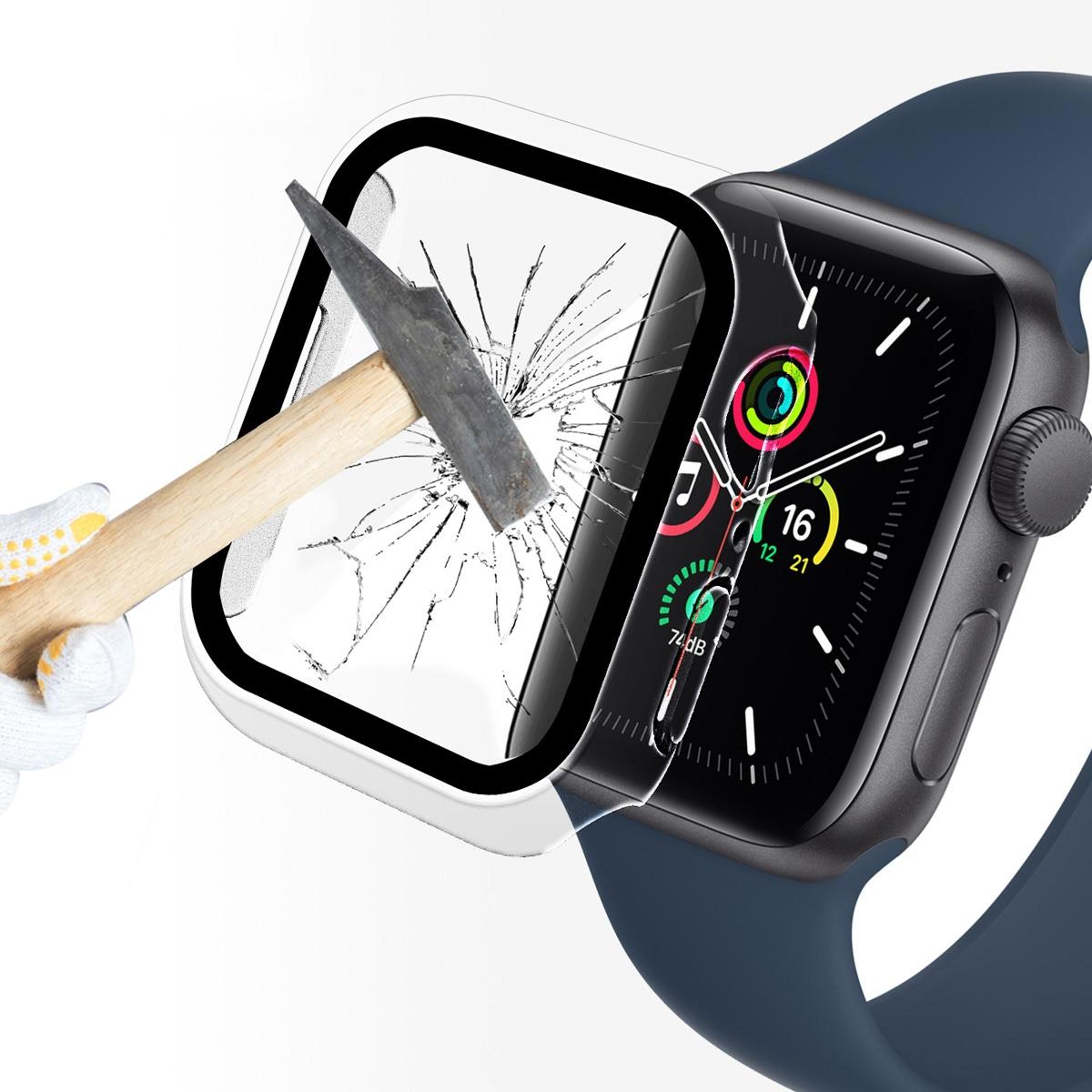 enkay hat prince apple watch case with 9h tempered glass screen protector for series 9 8 7 41mm