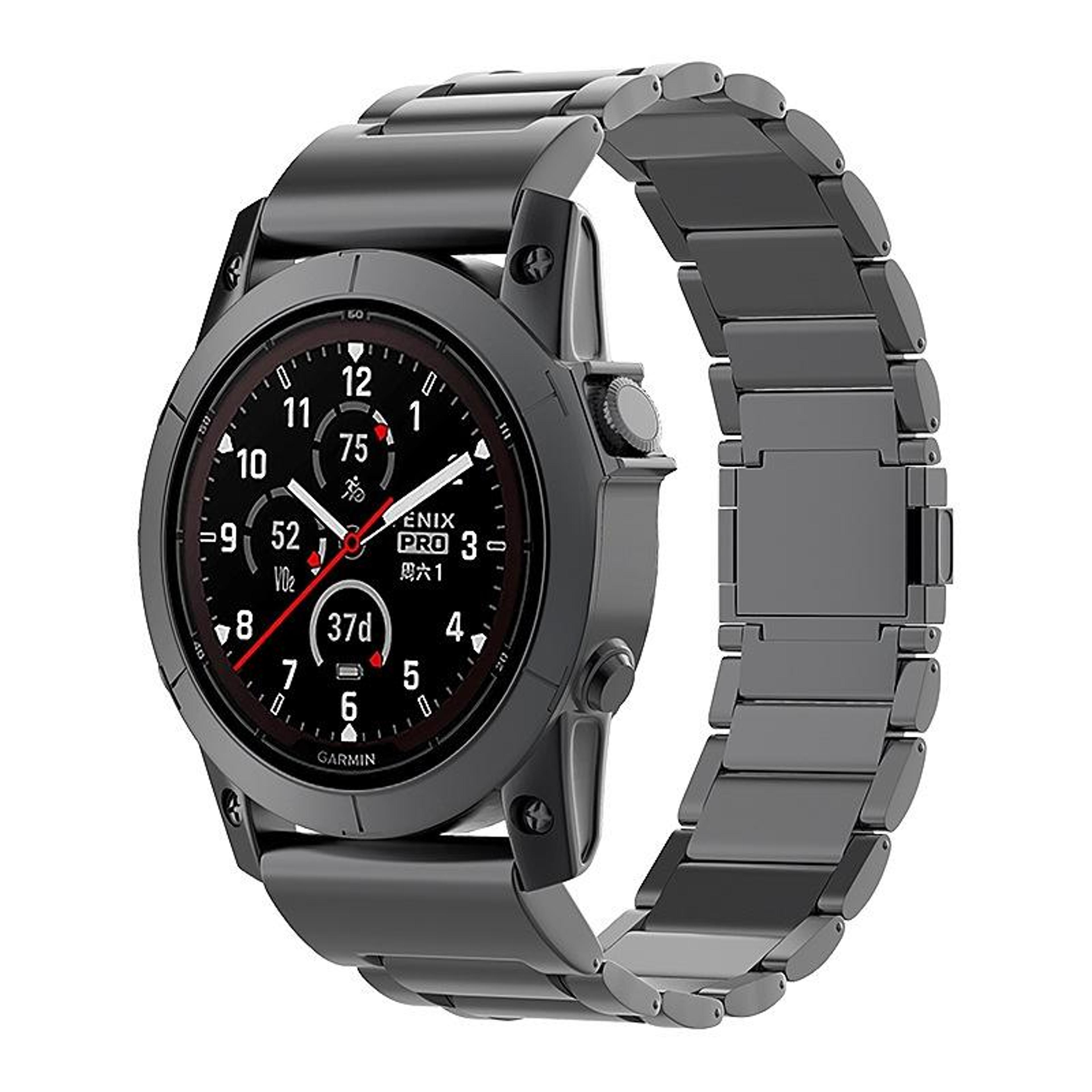 garmin fenix 7x tactix 7 pro titanium watch band 26mm quick release magnetic strap