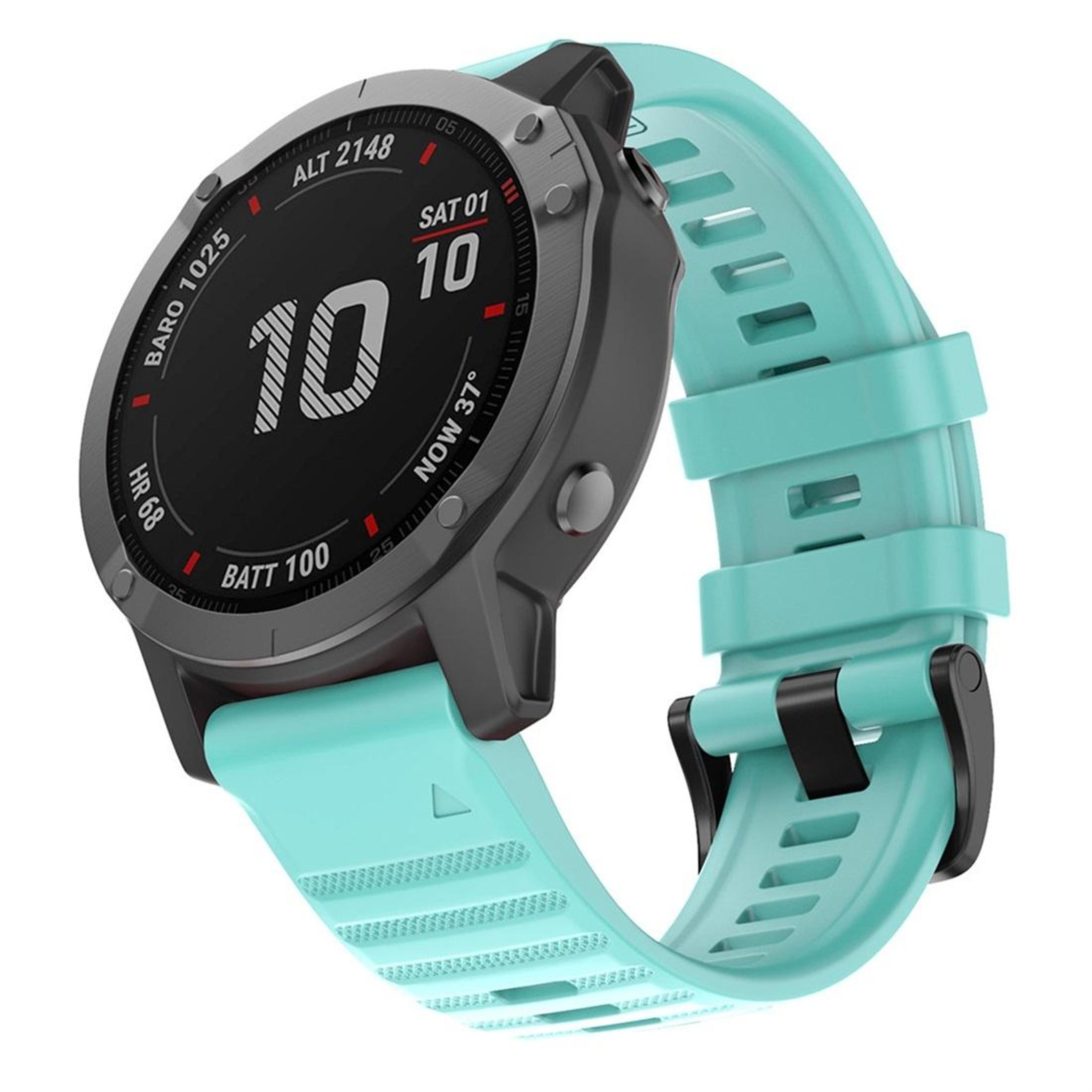 garmin fenix 6 22mm silicone watch band soft replacement watch strap