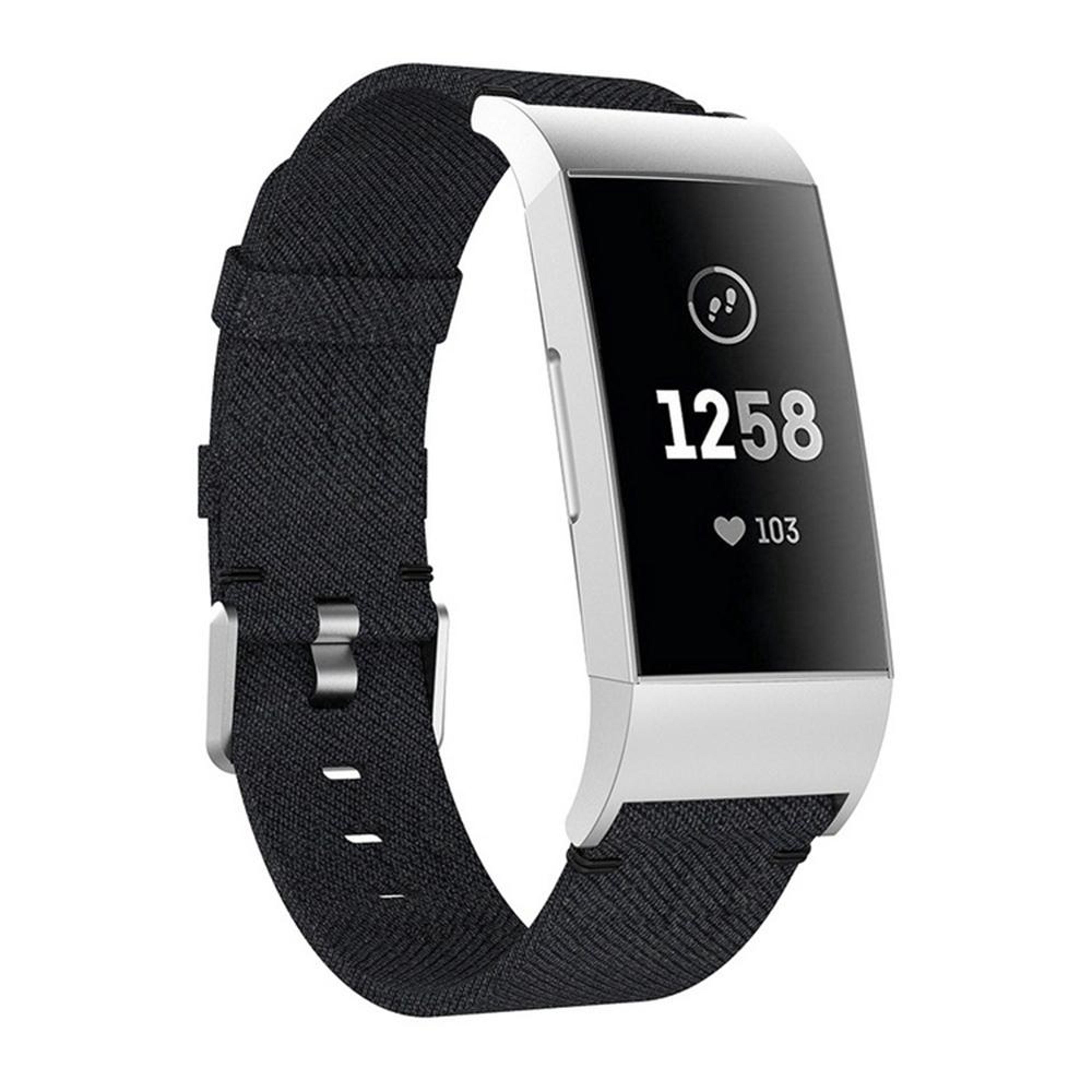 fitbit charge 3 band woven nylon watch band adjustable replacement sport strap