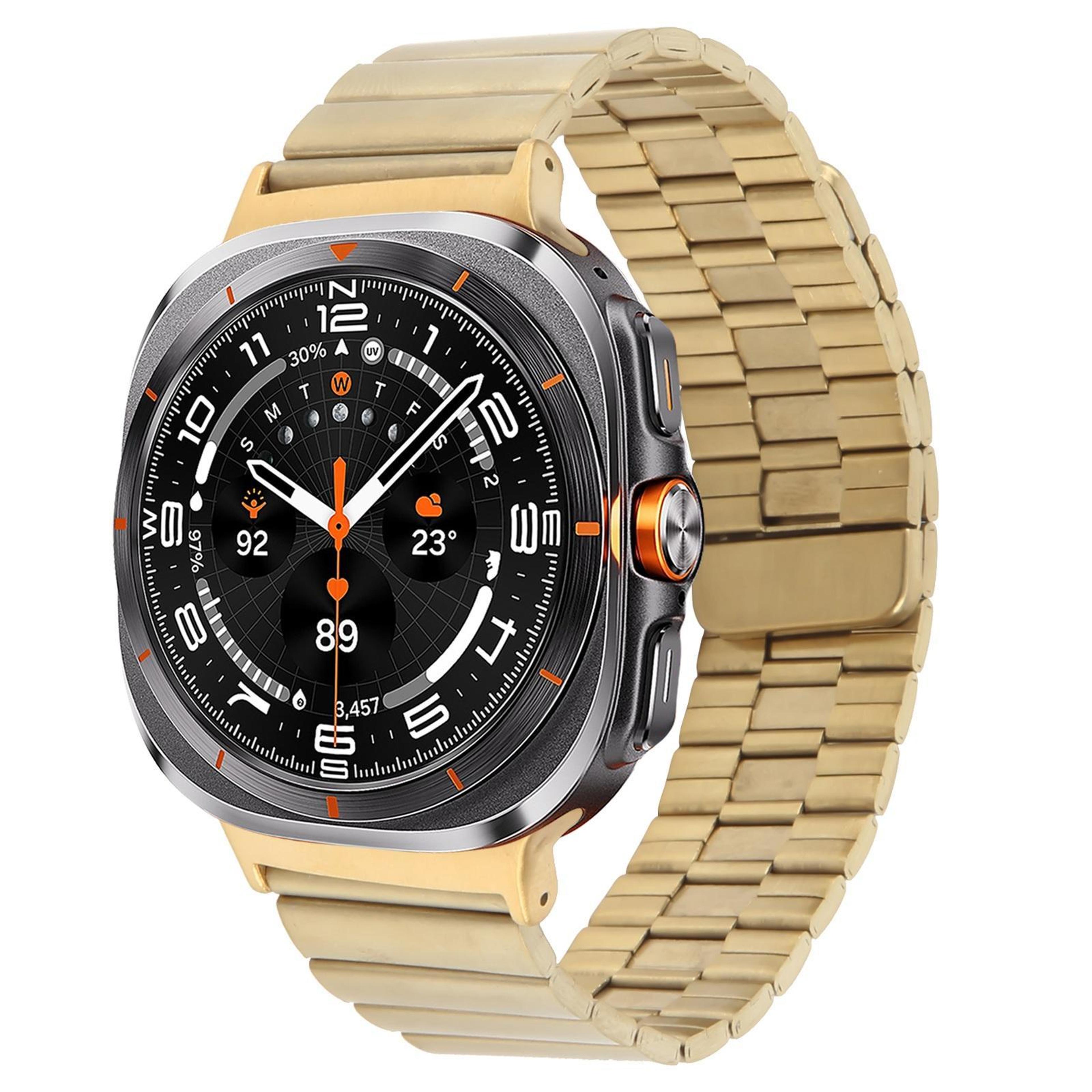 samsung galaxy watch ultra 47mm magnetic watch band bamboo stainless steel watch band