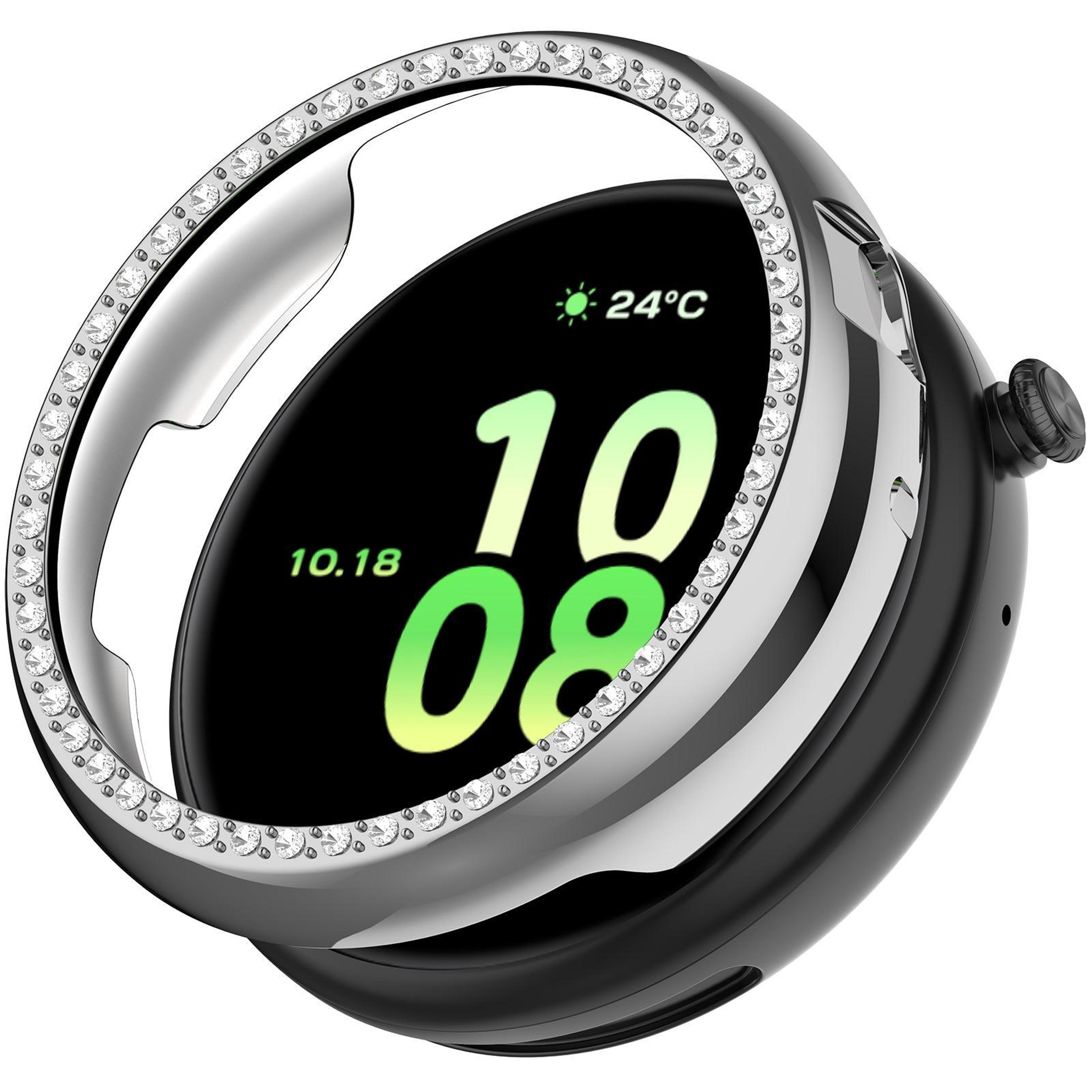 honor watch fit tpu watch case single row diamond half coverage protective cover