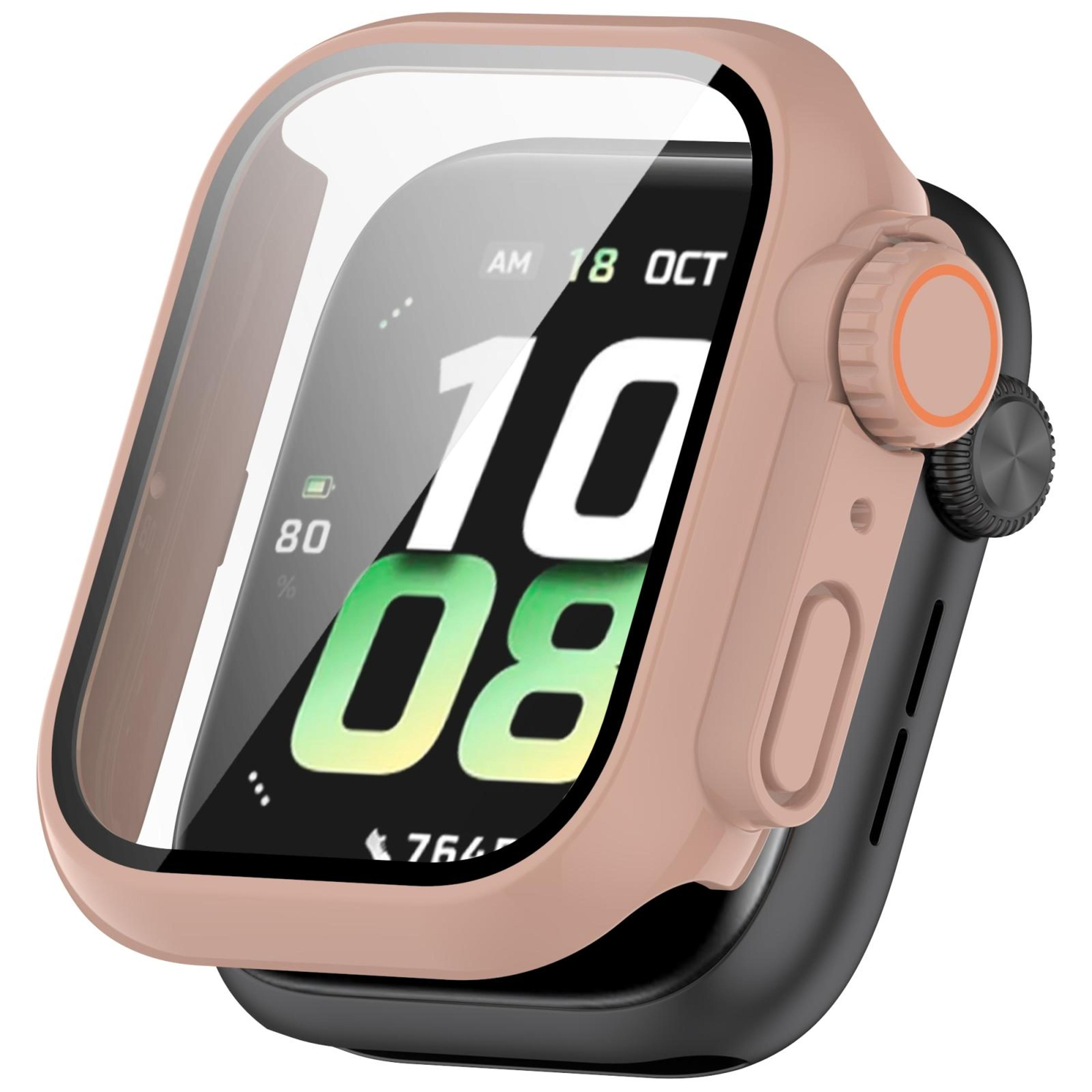 honor watch 5 protective case with tempered glass screen protector full coverage pc cover