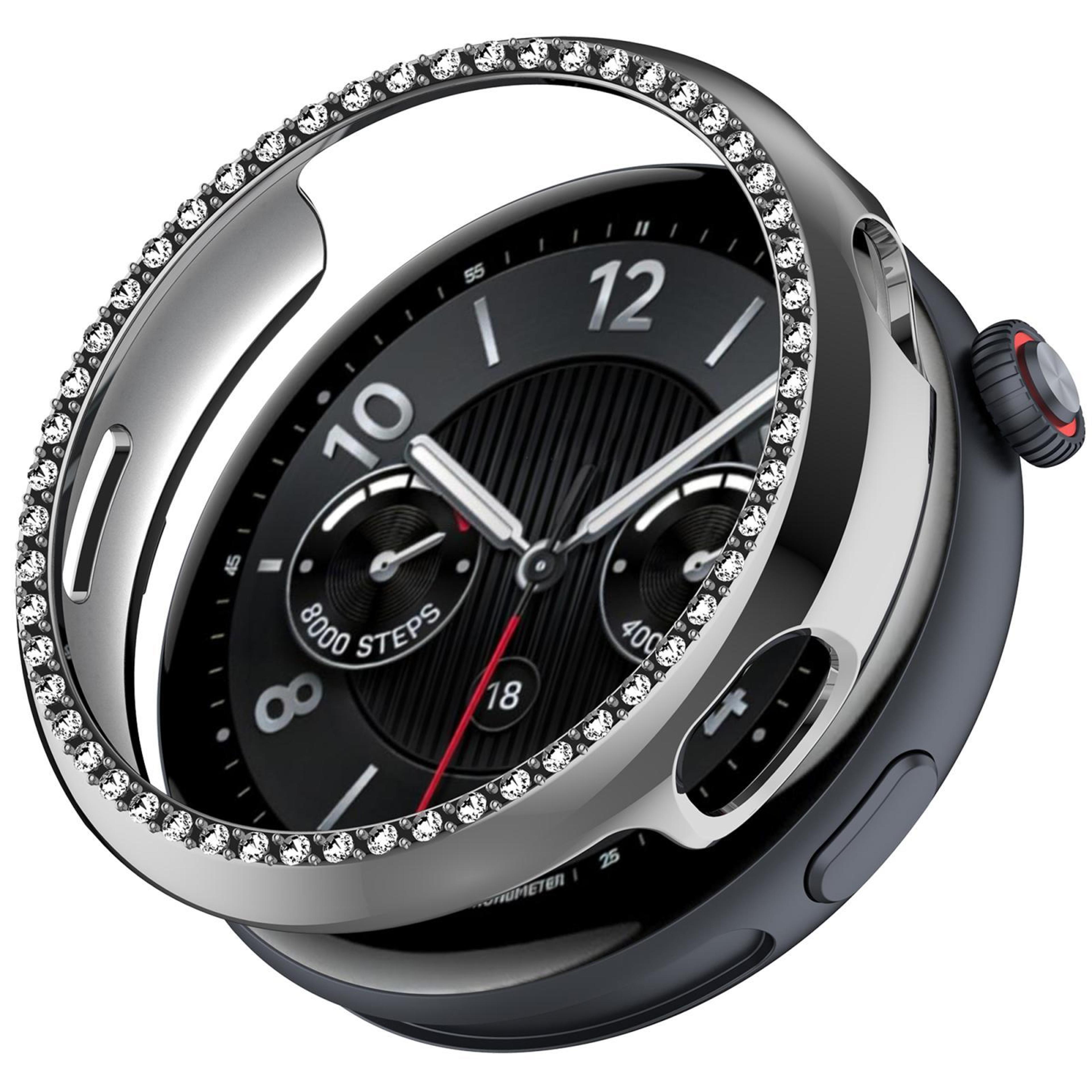 for vivo watch 5 pc watch protective case single row diamond half coverage hollow watch cover