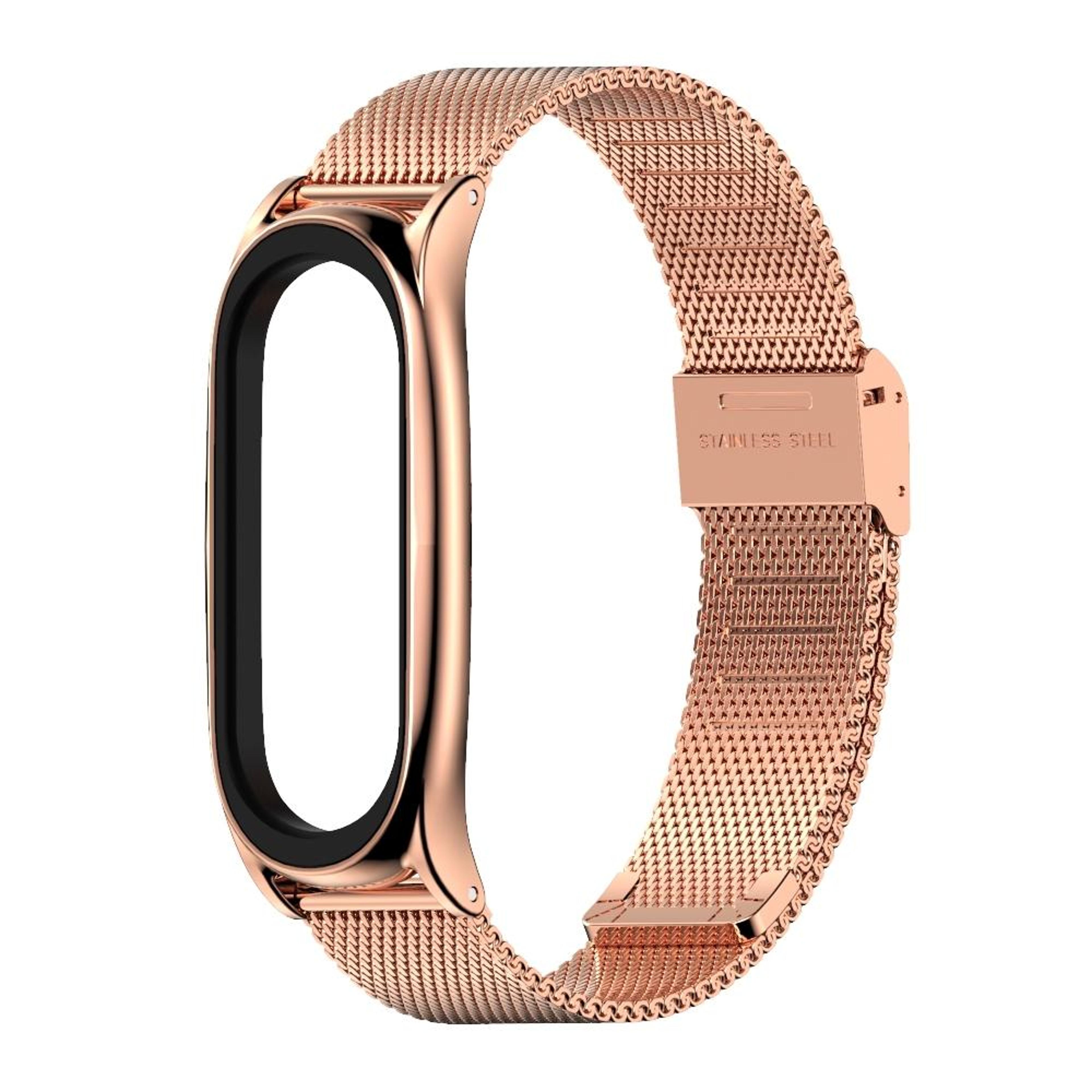 mijobs milan stainless steel watch band for xiaomi mi band 6 5 magnetic mesh replacement strap