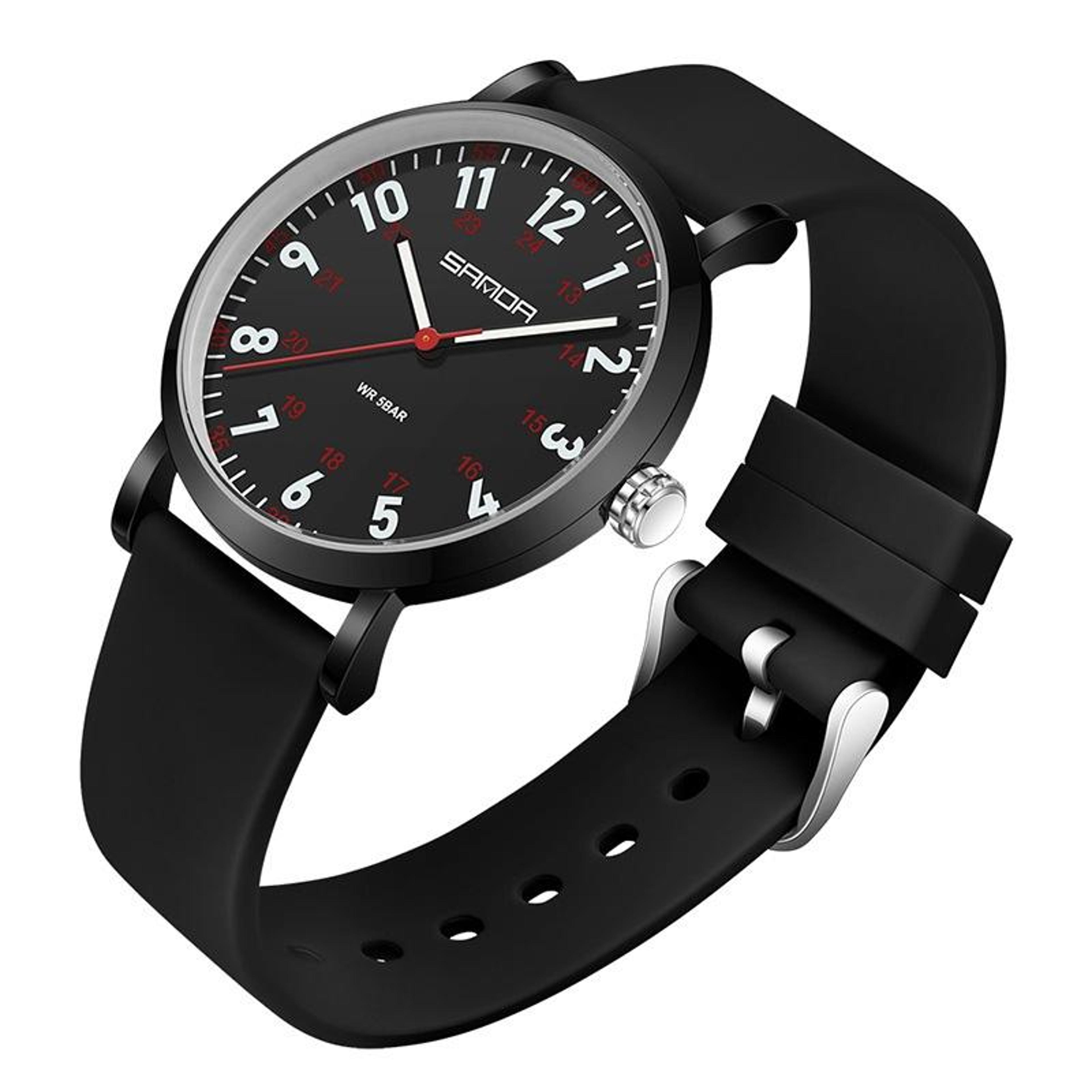 sanda womens quartz watch minimalist casual water resistant watch with soft silicone strap