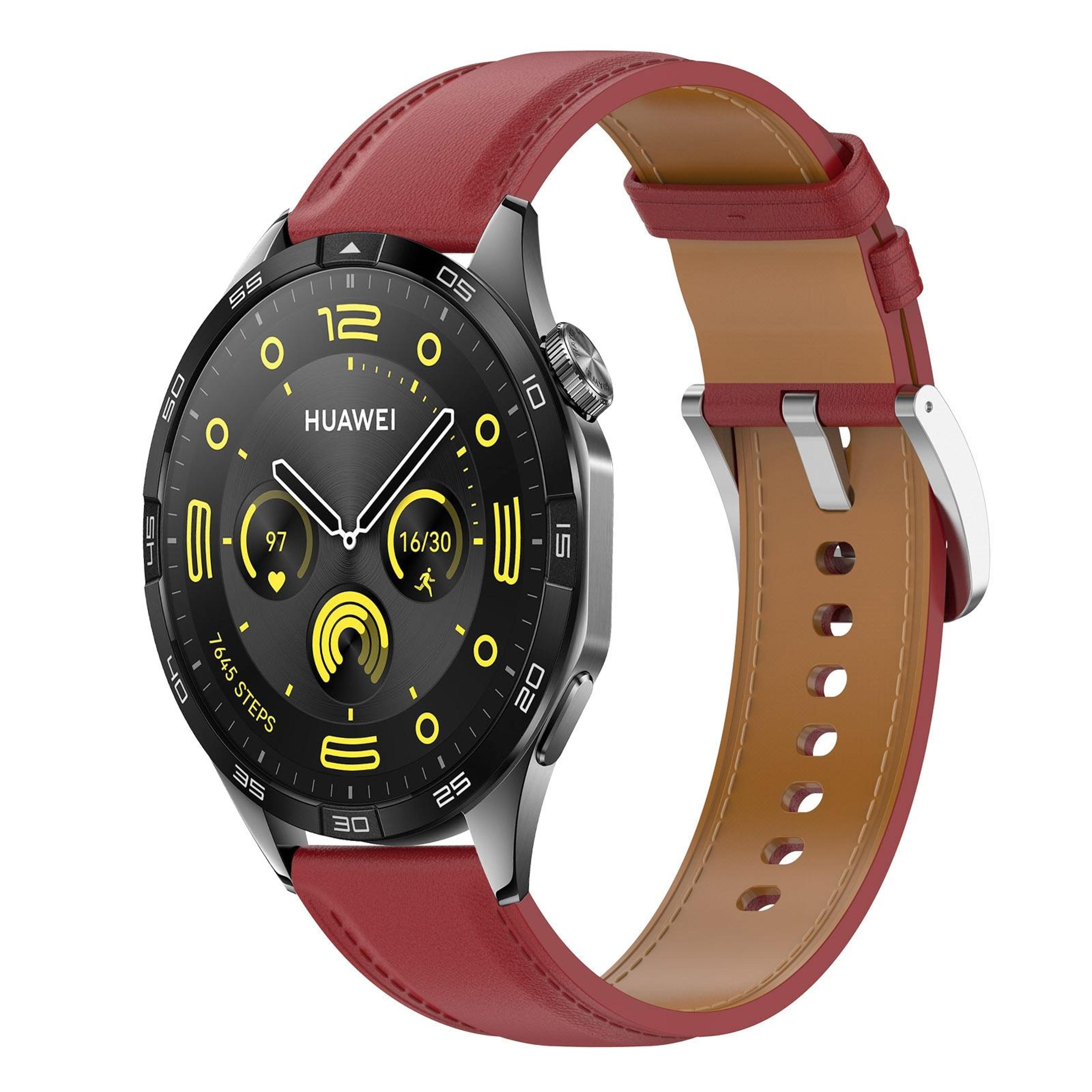 huawei watch gt 4 46mm genuine leather watch band 22mm quick release replacement strap