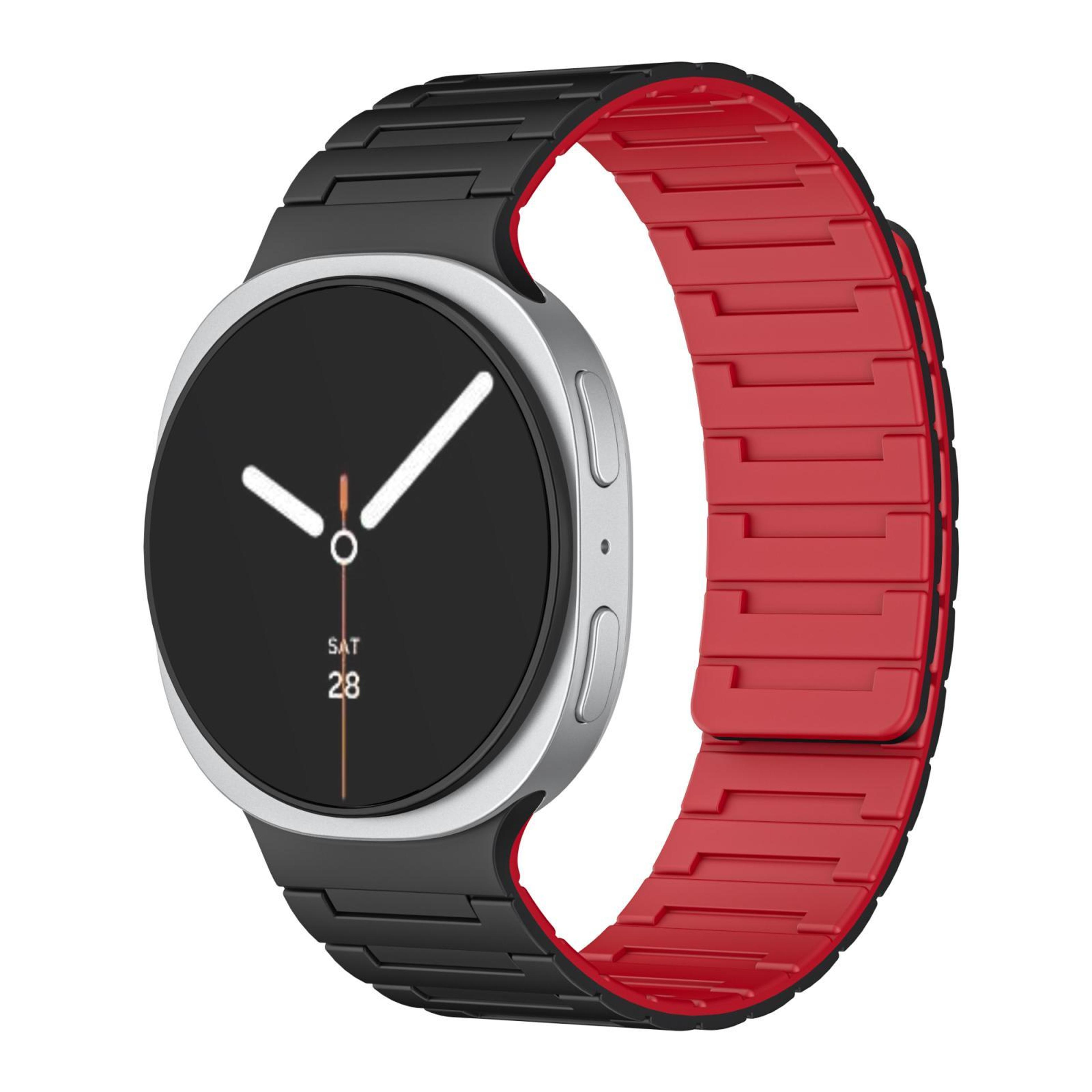 samsung galaxy watch8 classic magnetic silicone watch band soft adjustable replacement strap