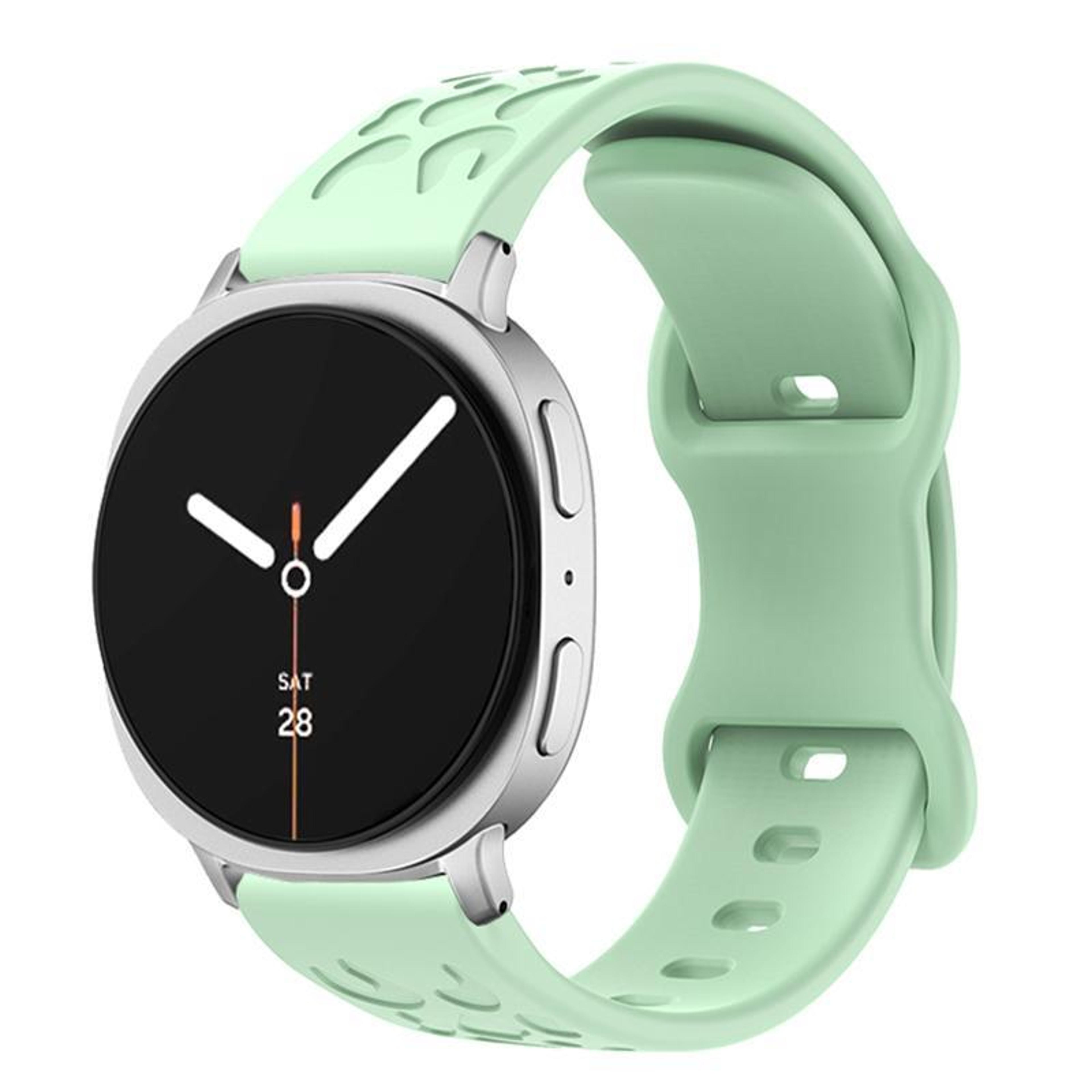 samsung galaxy watch8 classic silicone watch band with leopard texture butterfly buckle adjustable strap