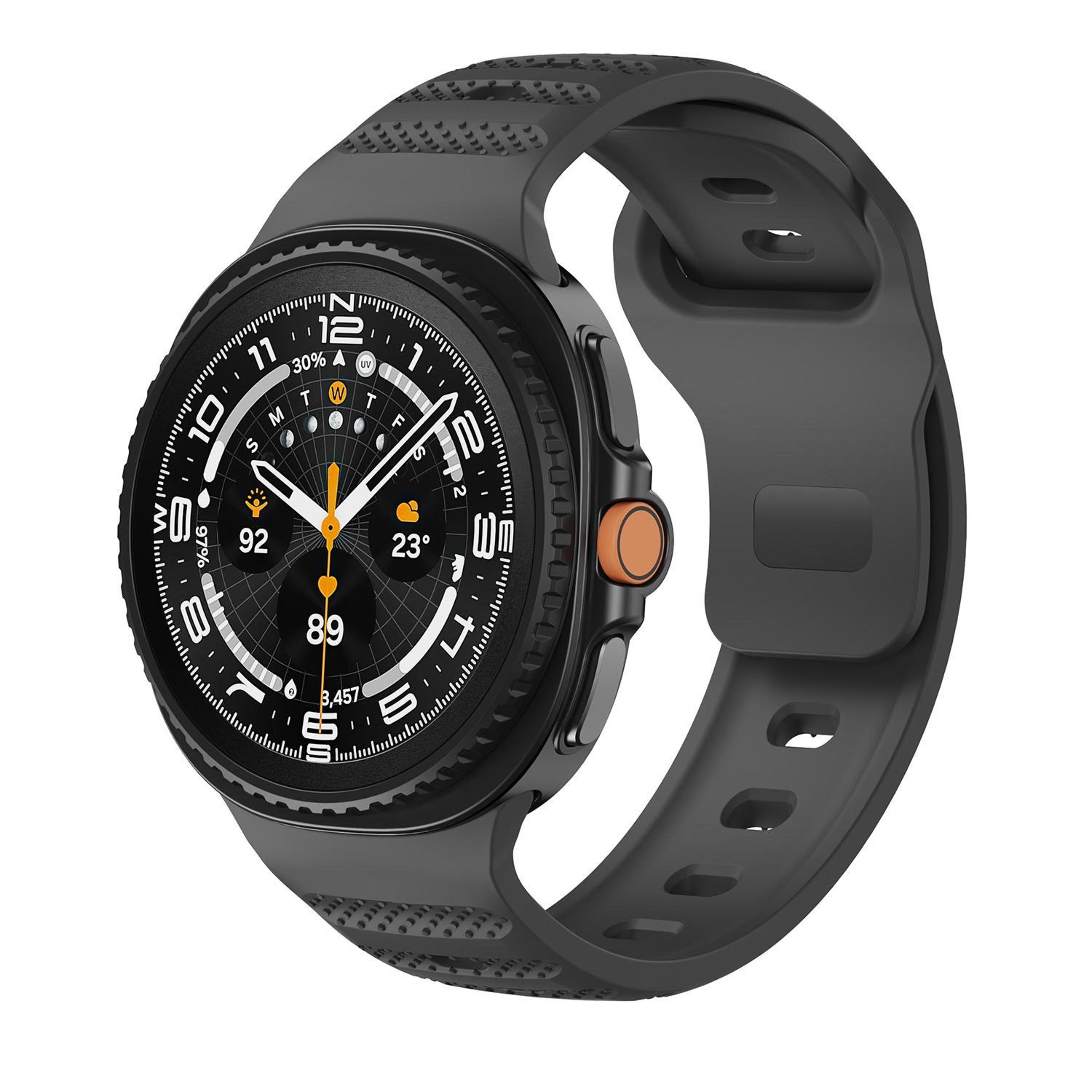 samsung galaxy watch8 classic silicone watch band dots texture adjustable replacement strap