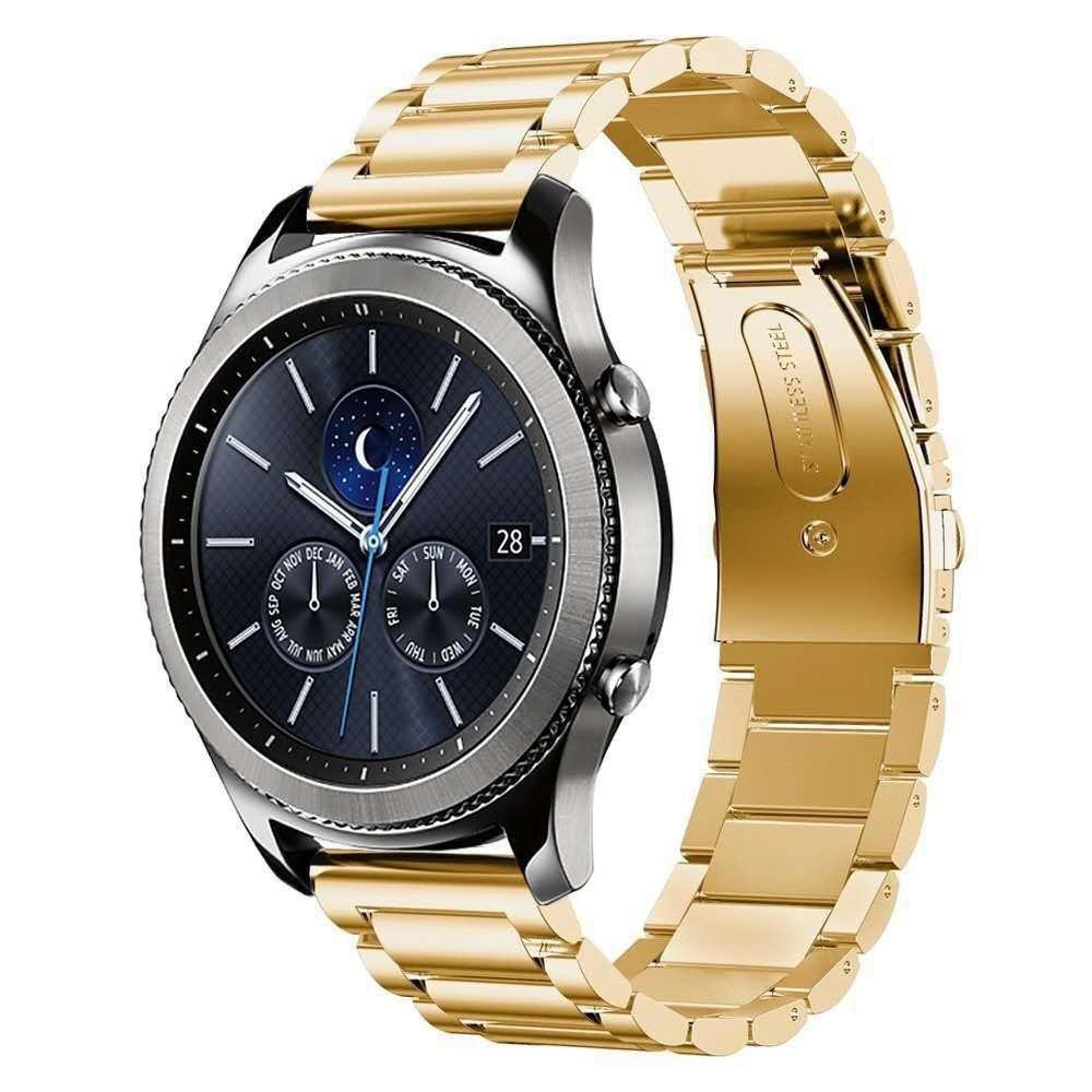 samsung gear s3 22mm stainless steel watch band premium metal watch strap replacement bracelet