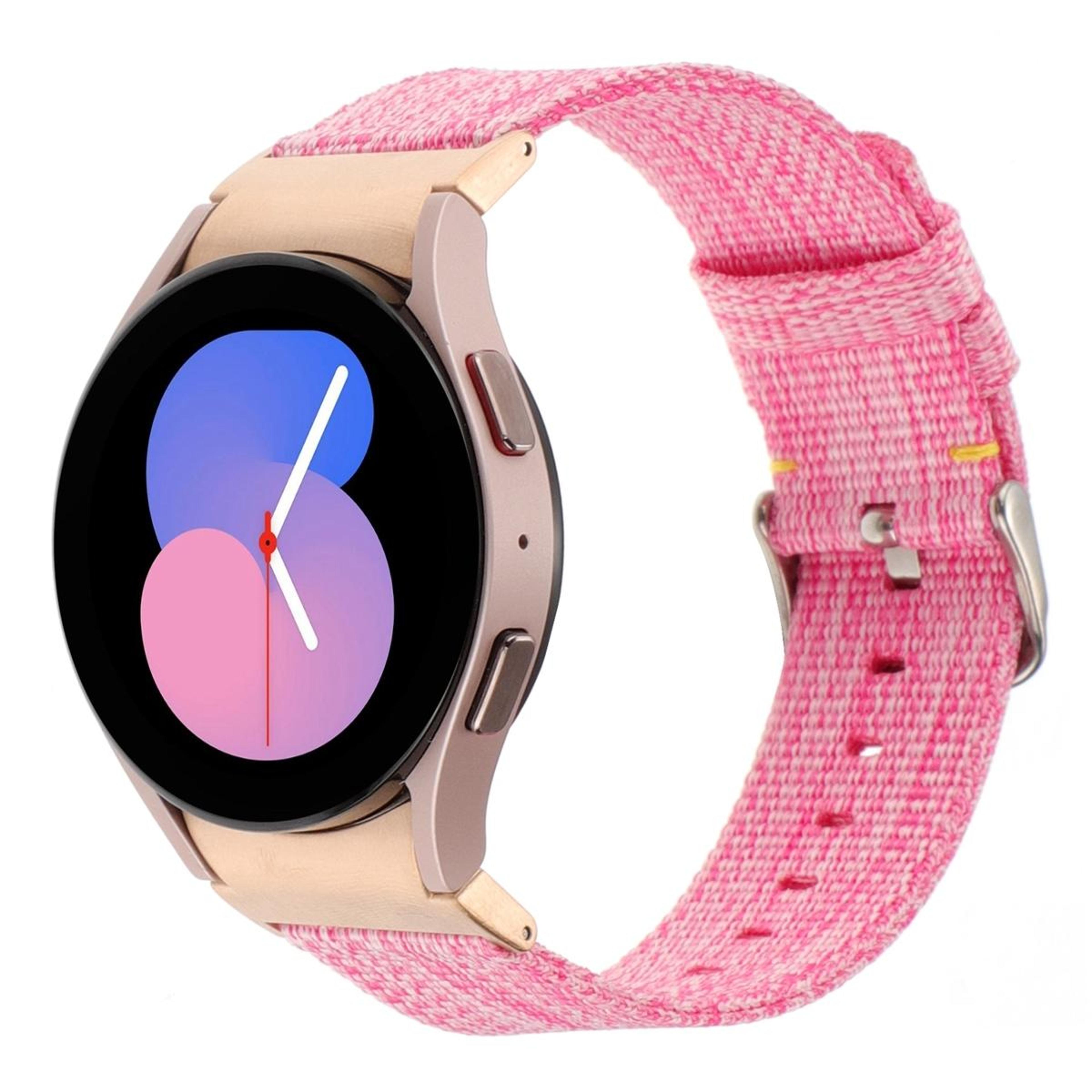 samsung galaxy watch 6 5 pro nylon watch band adjustable canvas watch strap