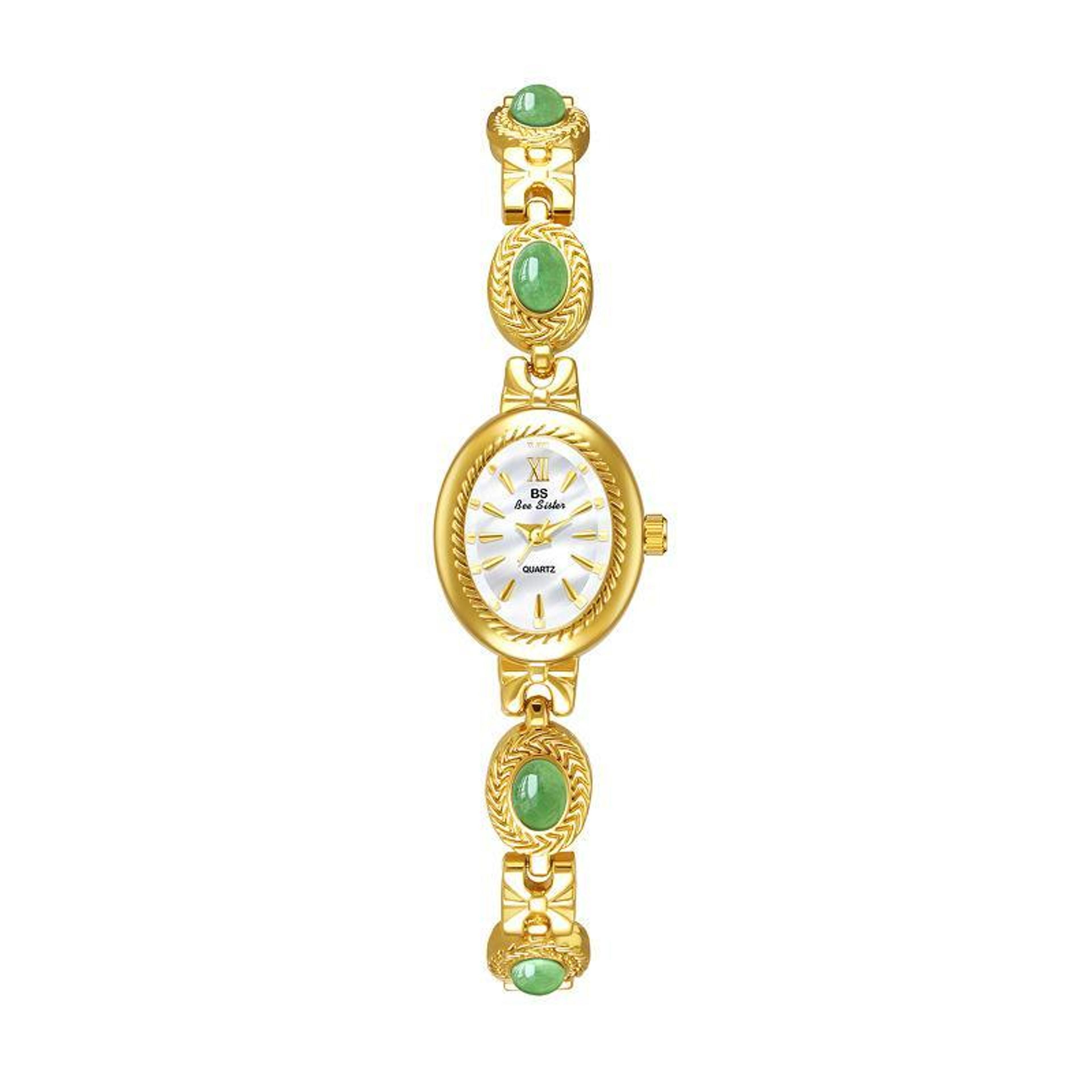 bs bee sister fa1859 vintage womens bracelet watch oval quartz watch jewelry dress wristwatch