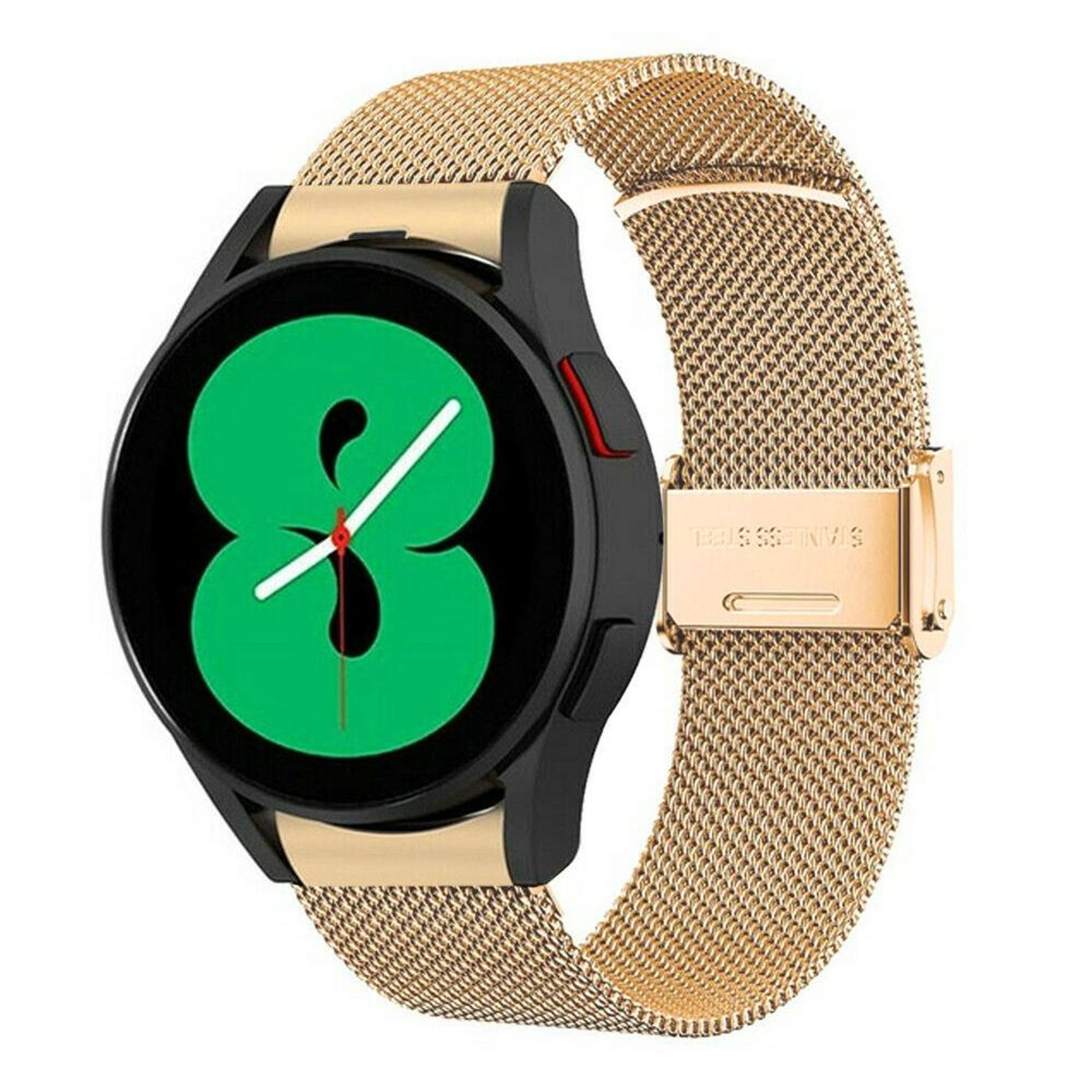 samsung galaxy watch4 40mm 44mm milanese watch band stainless steel magnetic mesh strap