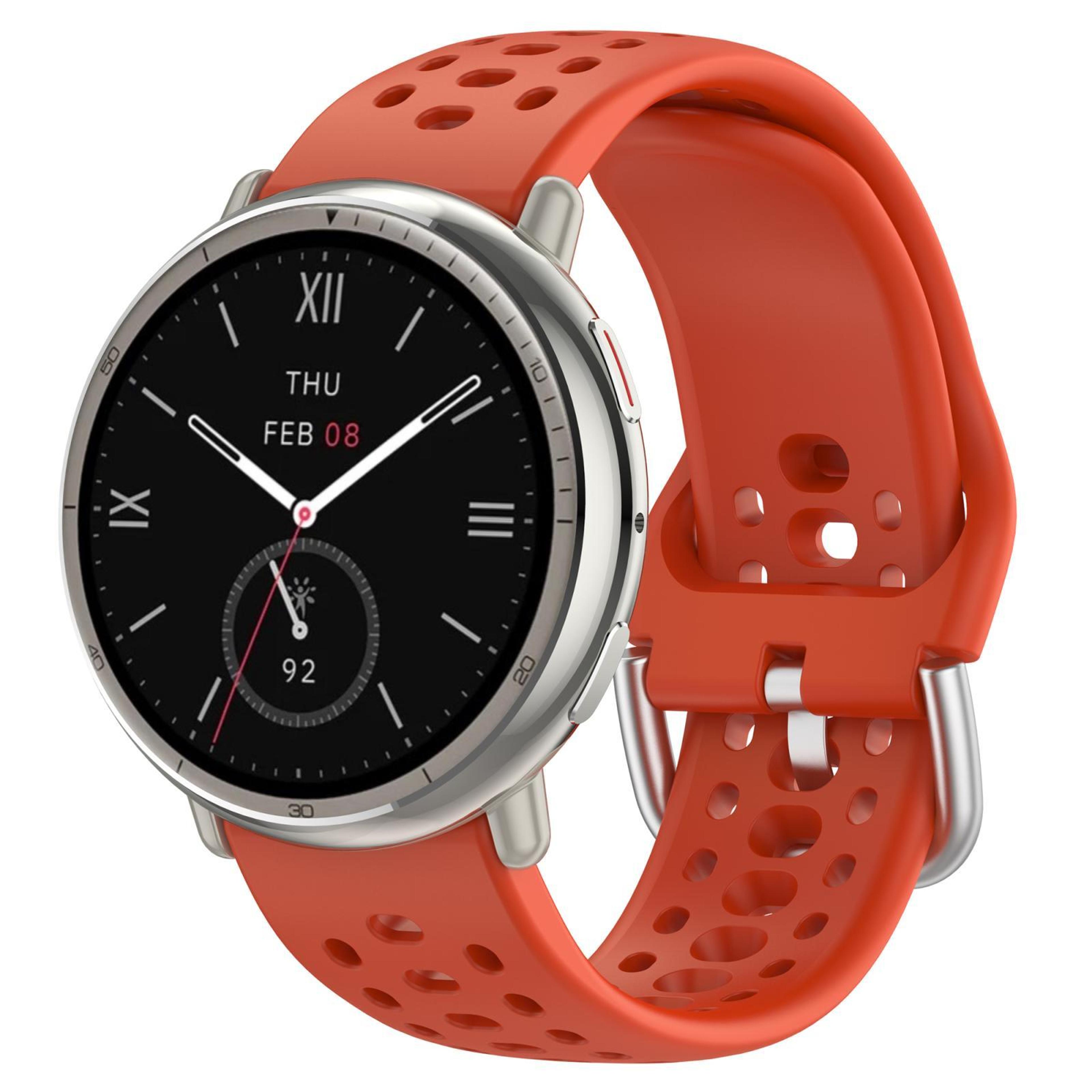 for amazfit active 2 20mm silicone watch band breathable holes style sport replacement strap