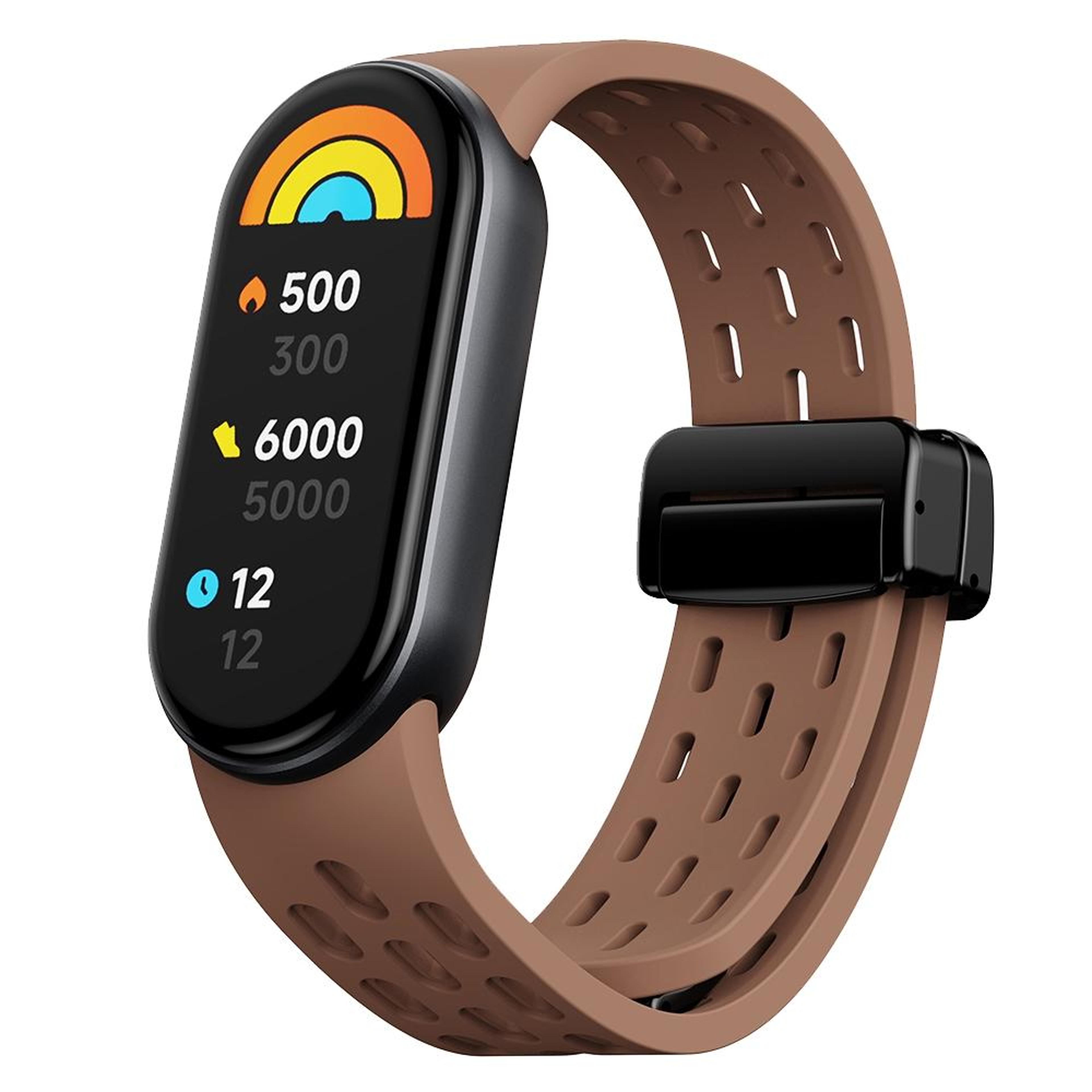 for xiaomi smart band 9 silicone watch band with magnetic folding buckle soft replacement strap