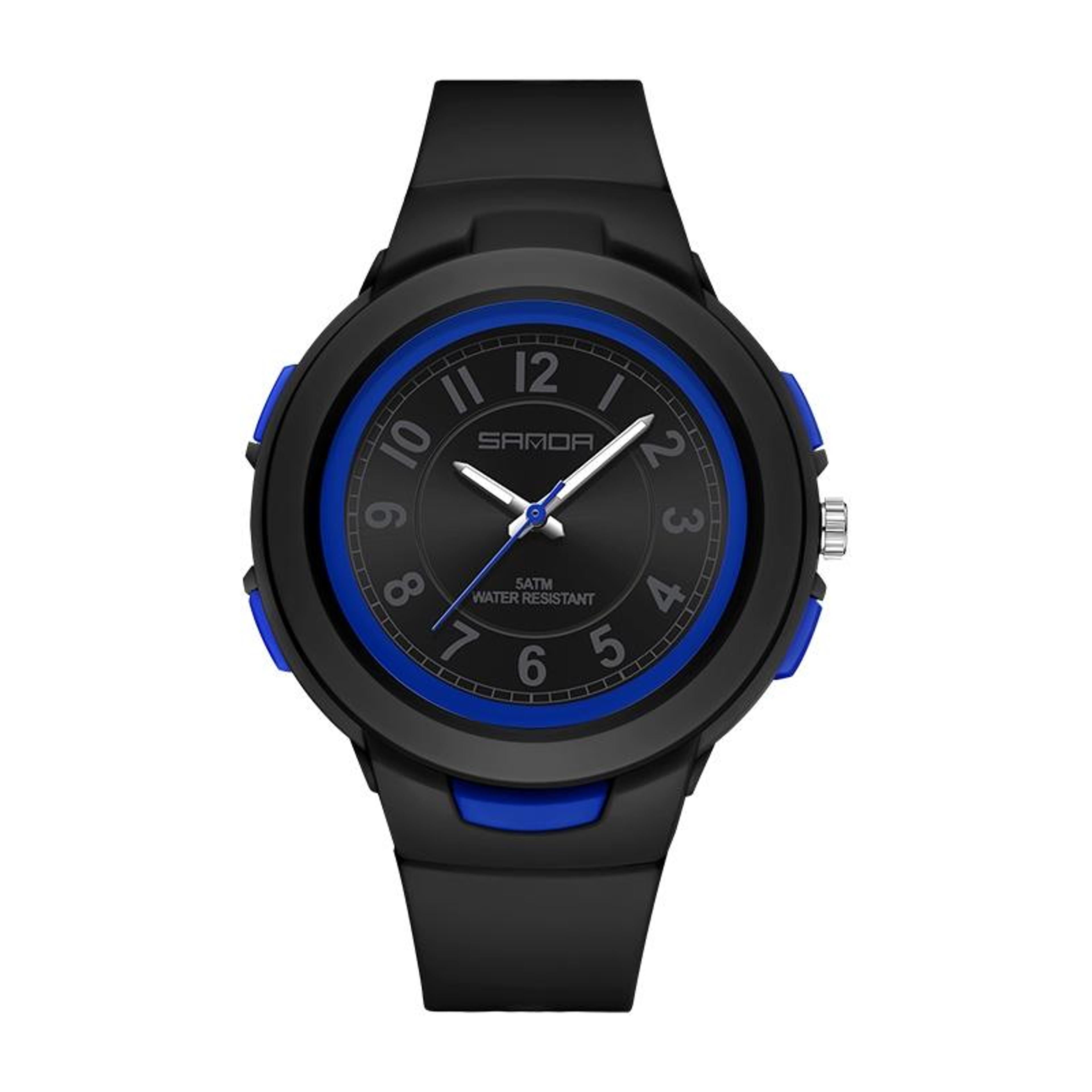 sanda 6095 digital sports watch 50m waterproof electronic watch for students