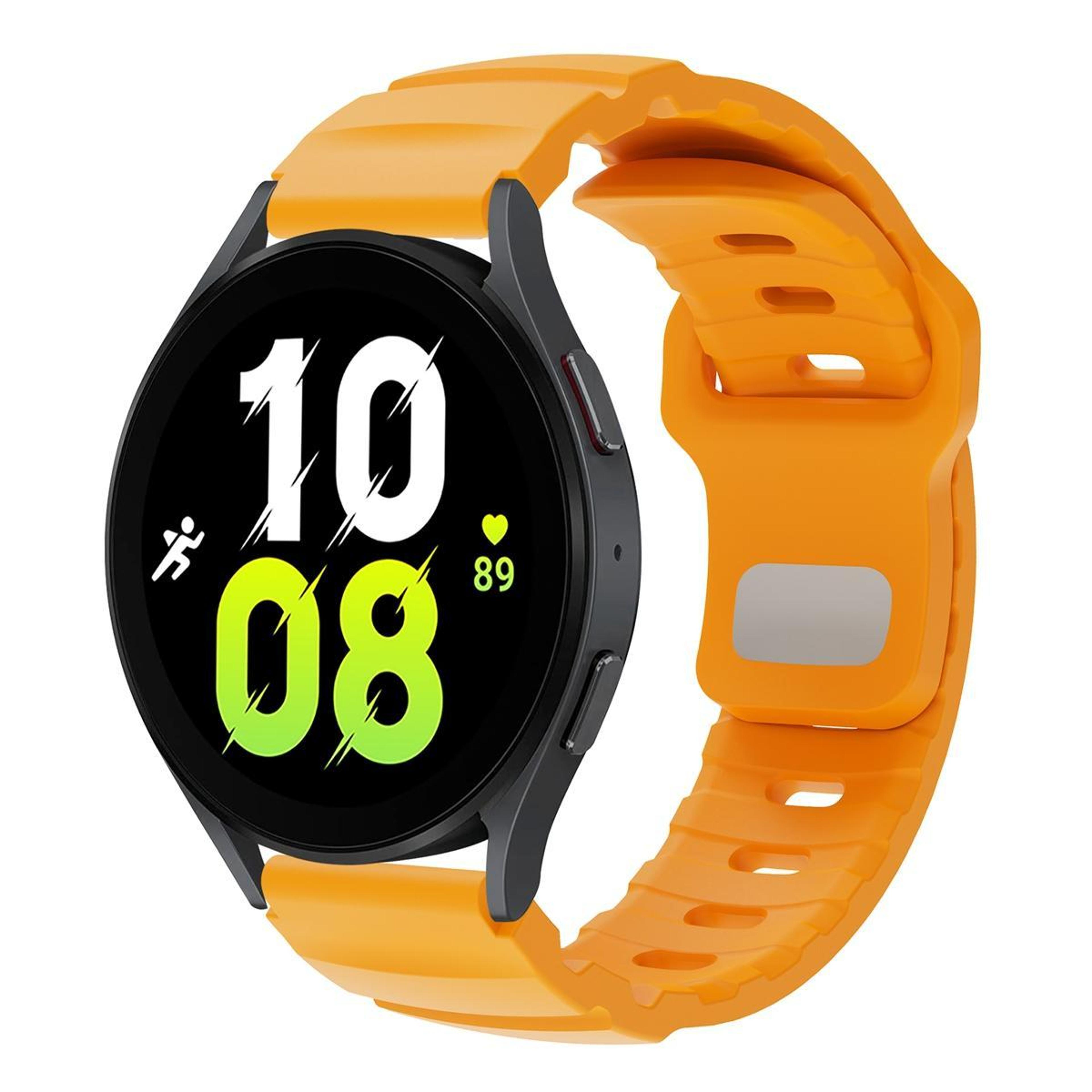 fluororubber watch band with reverse buckle adjustable soft sport replacement strap