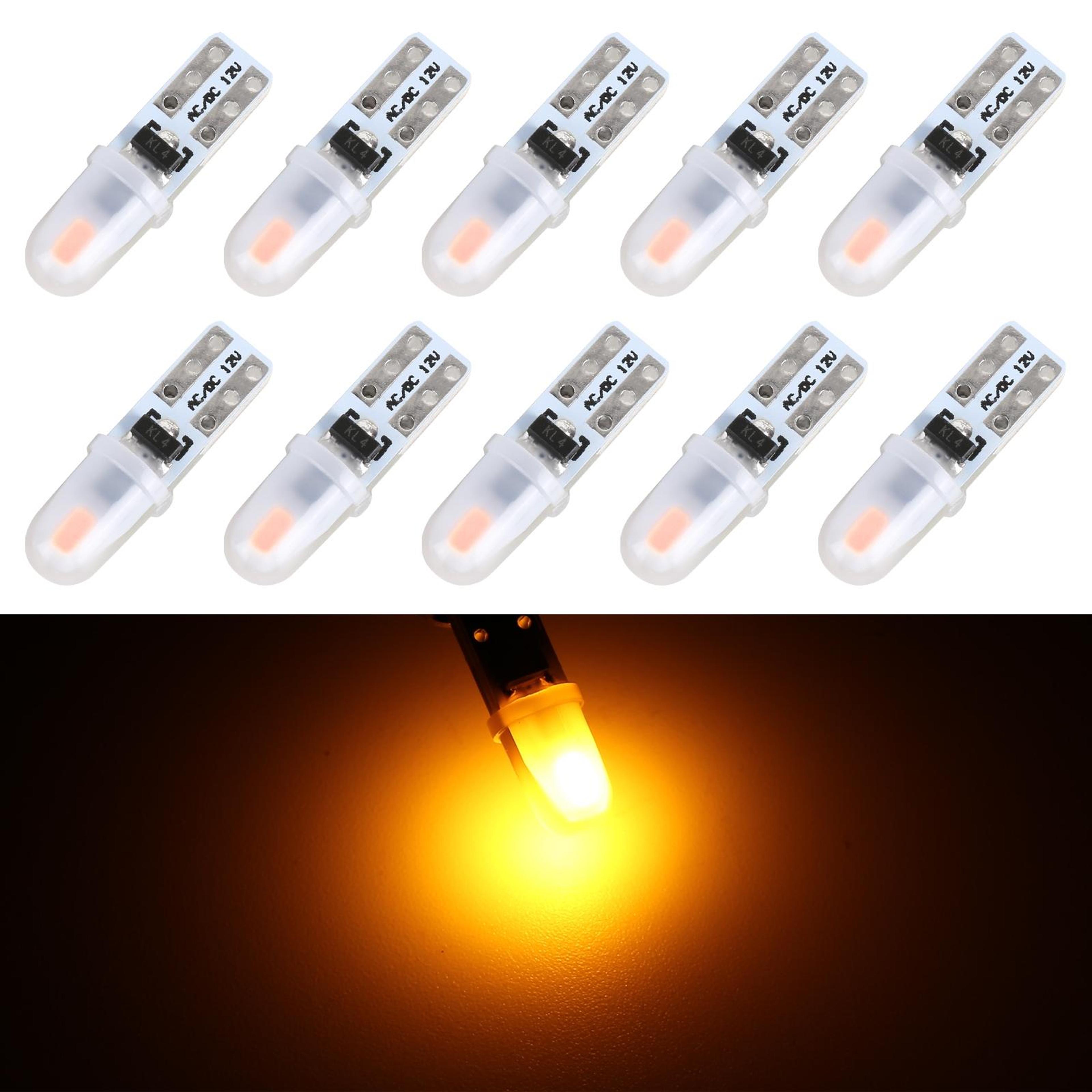 10 pack t5 led bulbs for car dashboard instrument panel gauge cluster speedometer lights