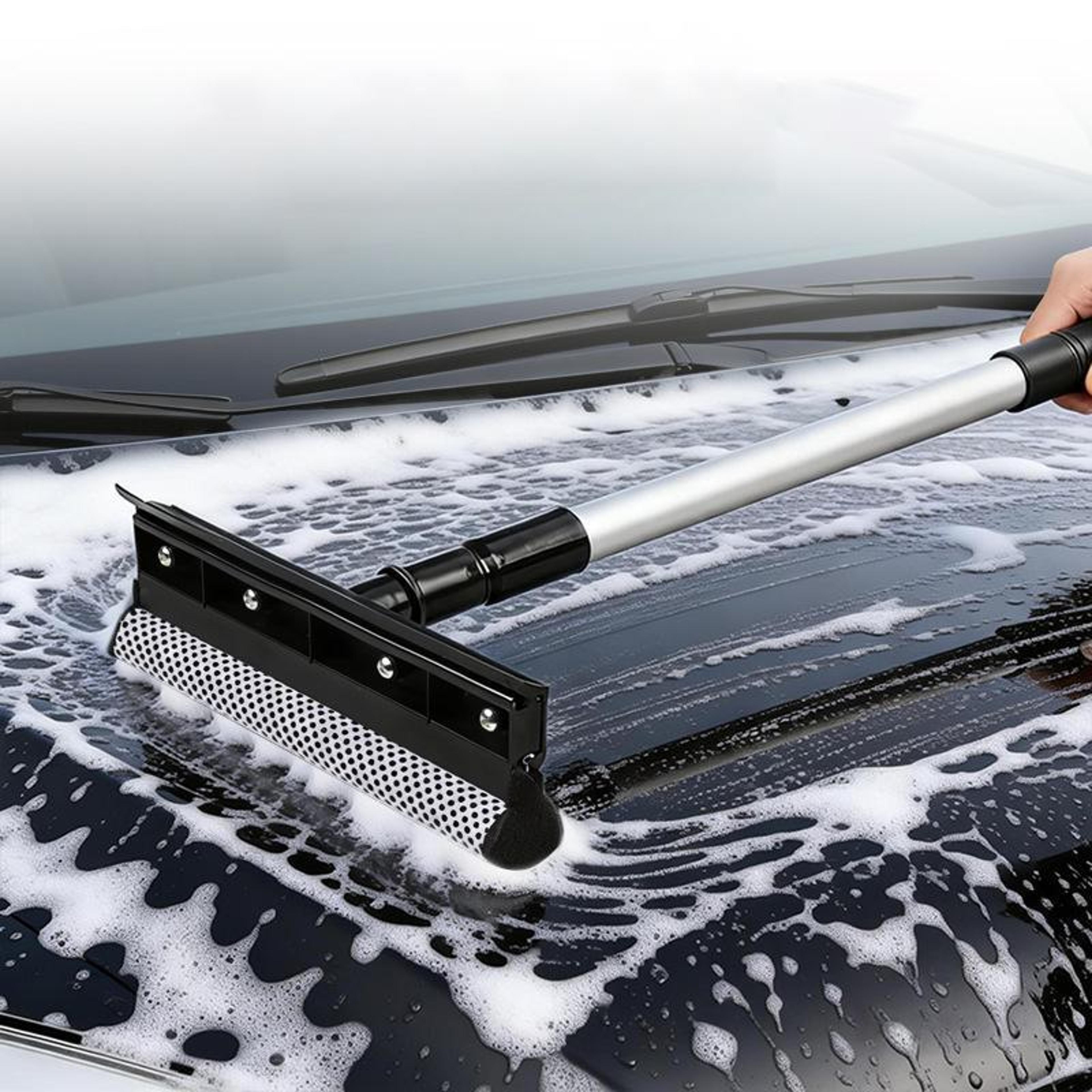 2 in 1 car window cleaner detachable windshield cleaning tool with silicone squeegee