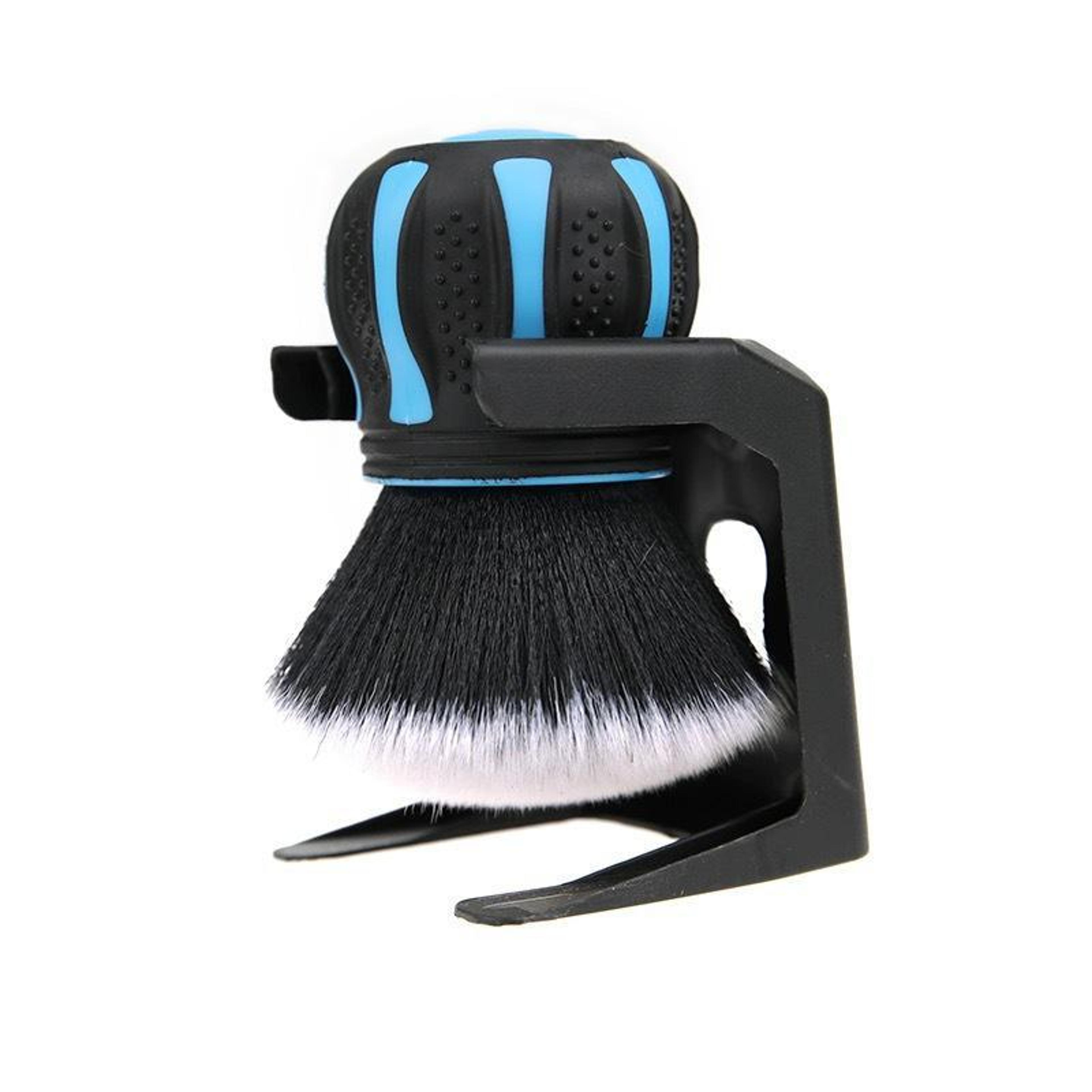 large car interior cleaning brush soft car detailing brush with round head and storage stand