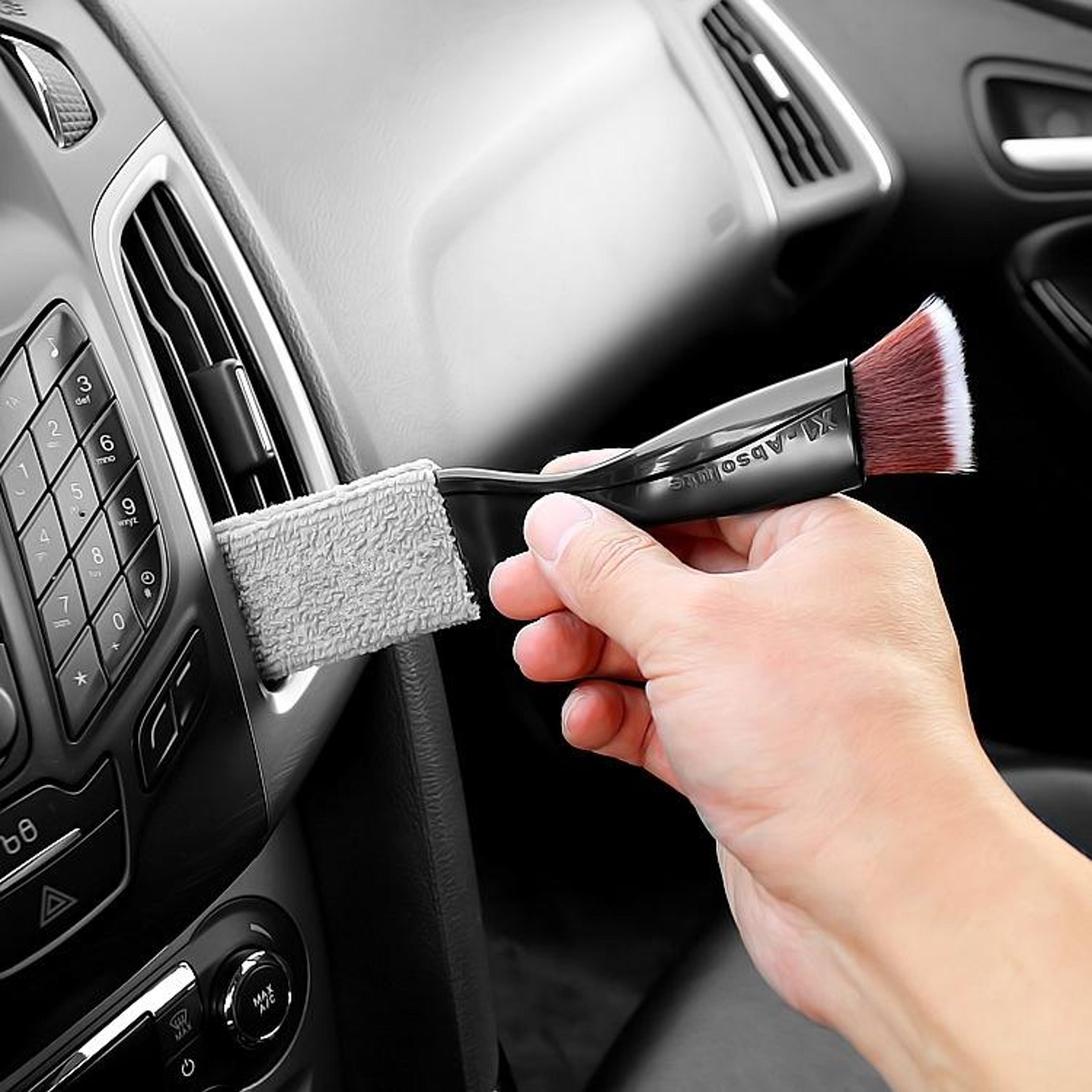 universal car vent cleaning brush soft bristle car interior cleaning brush for ac vents dashboard