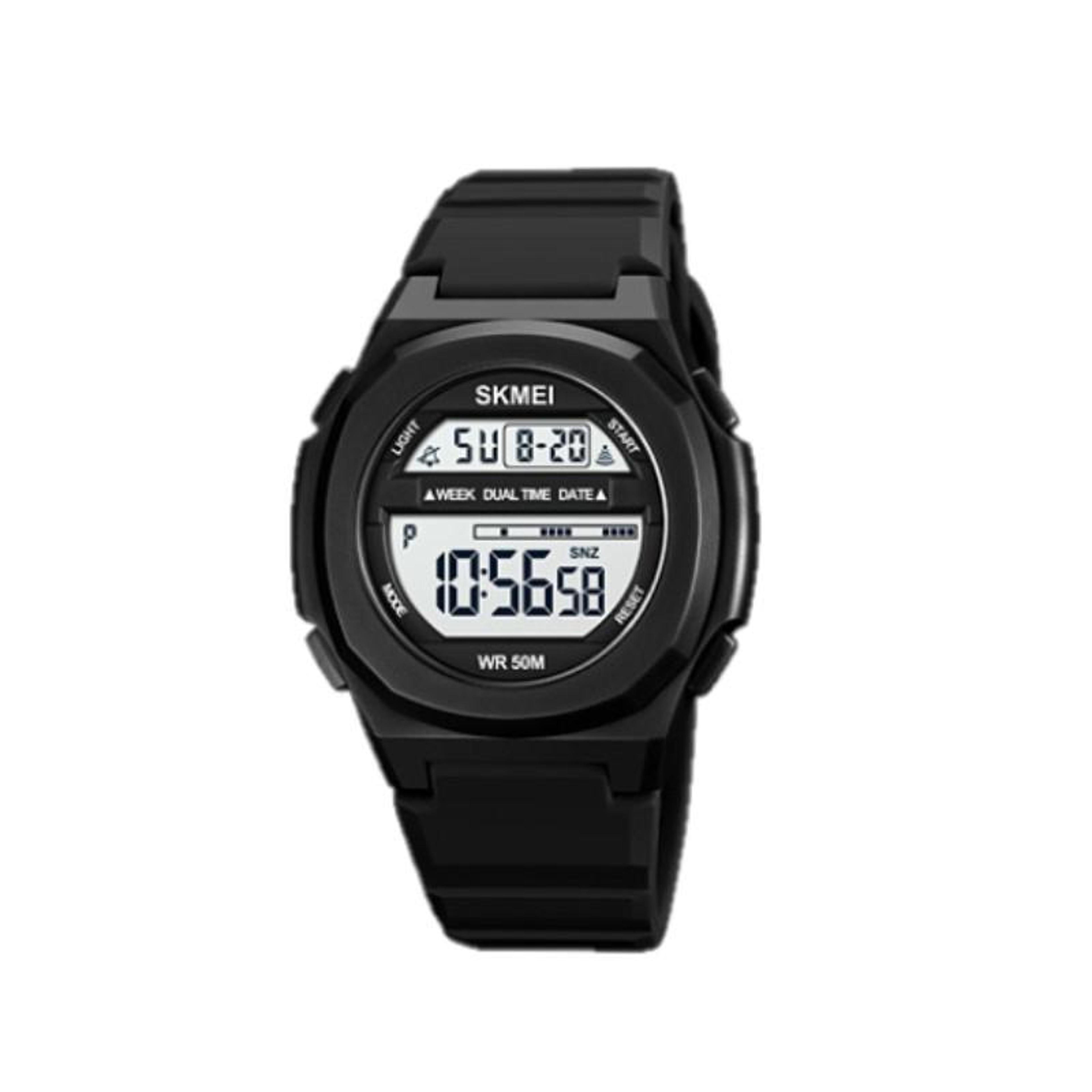 skmei 1821 digital sports watch waterproof silicone strap led electronic watch