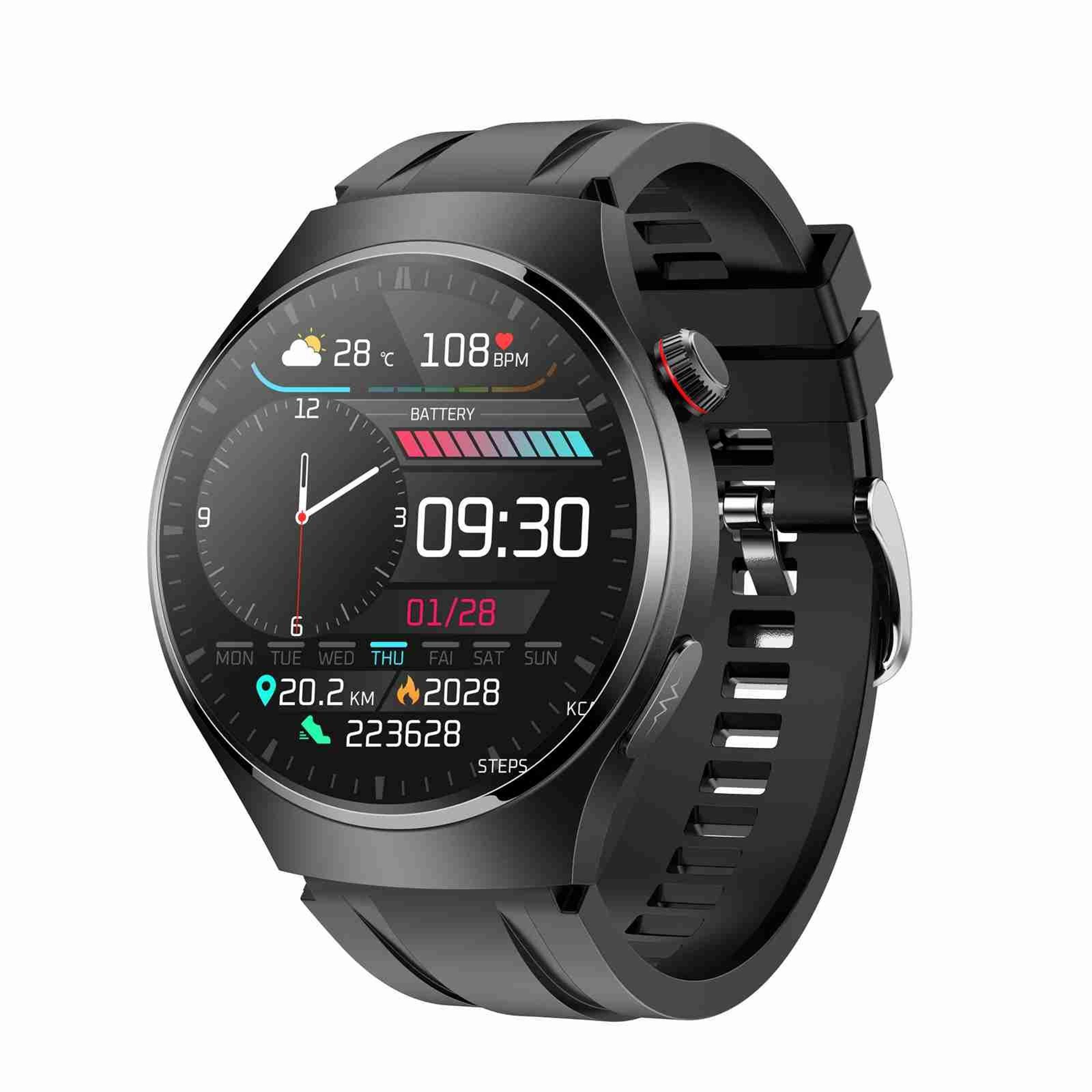 mt200 amoled smart watch bluetooth call fitness watch with ecg style wellness tracking and ip67 waterproof