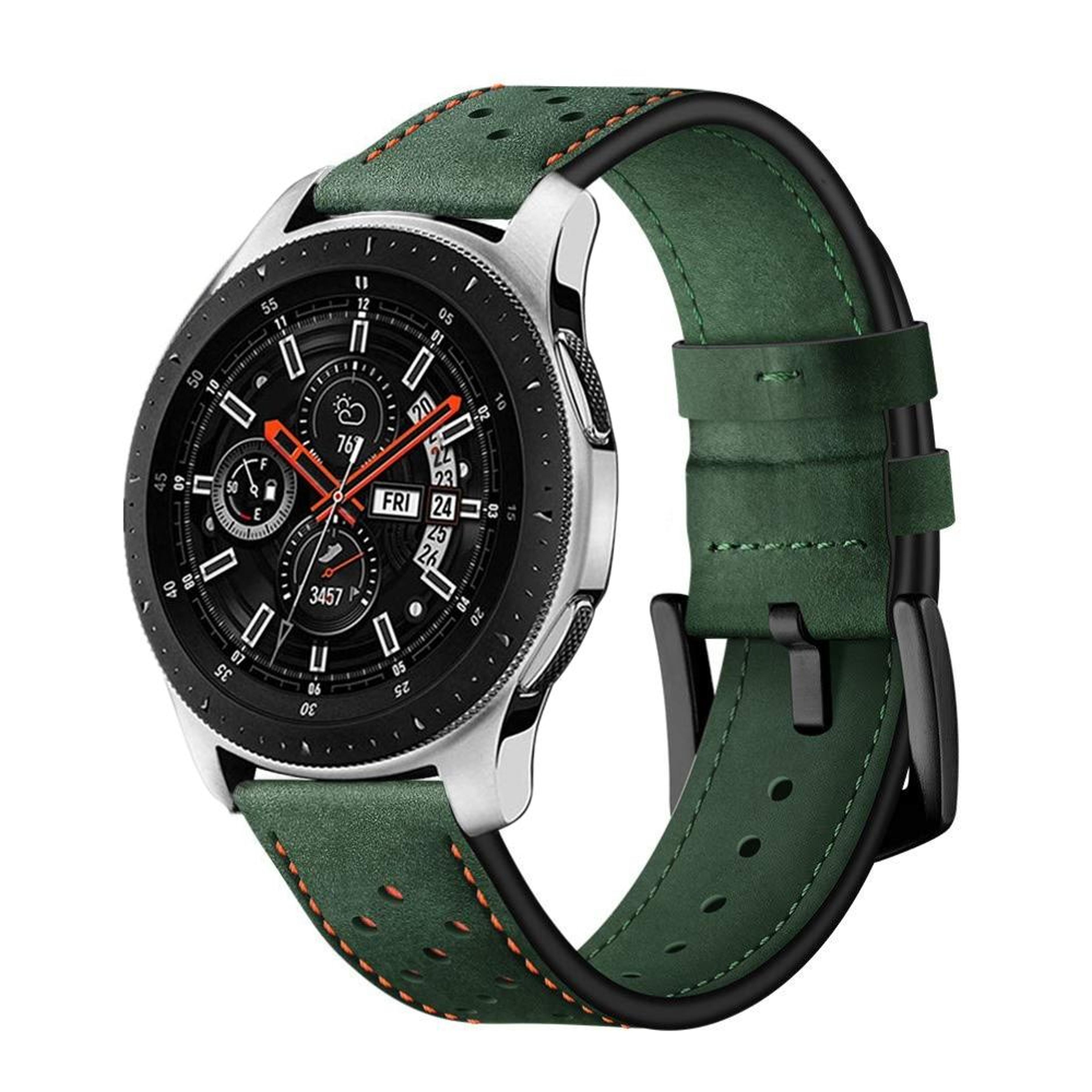 samsung galaxy watch active 2 22mm leather watch band eyelet sport watch strap replacement