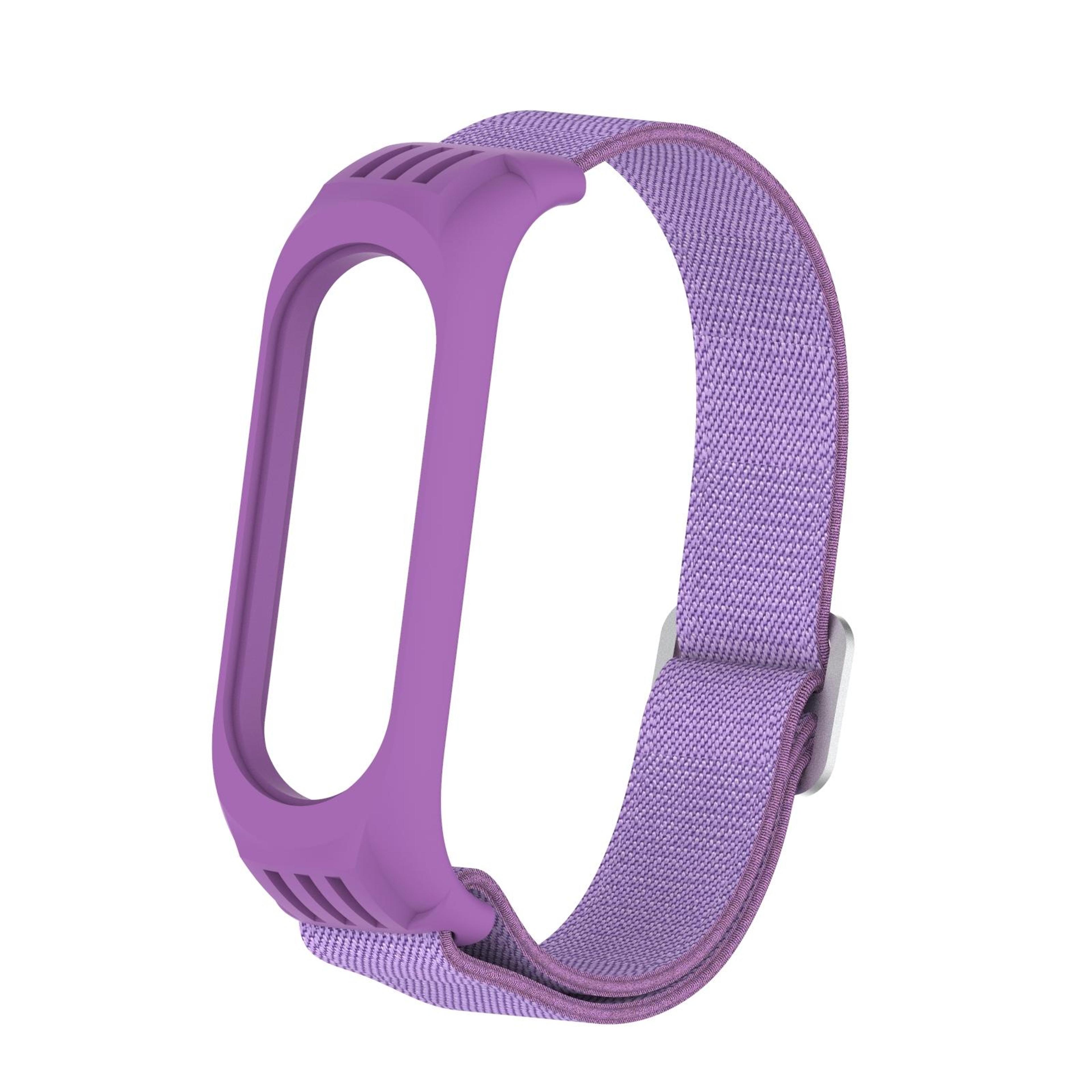 xiaomi mi band elastic nylon watch band adjustable replacement strap for mi band 3 4 5