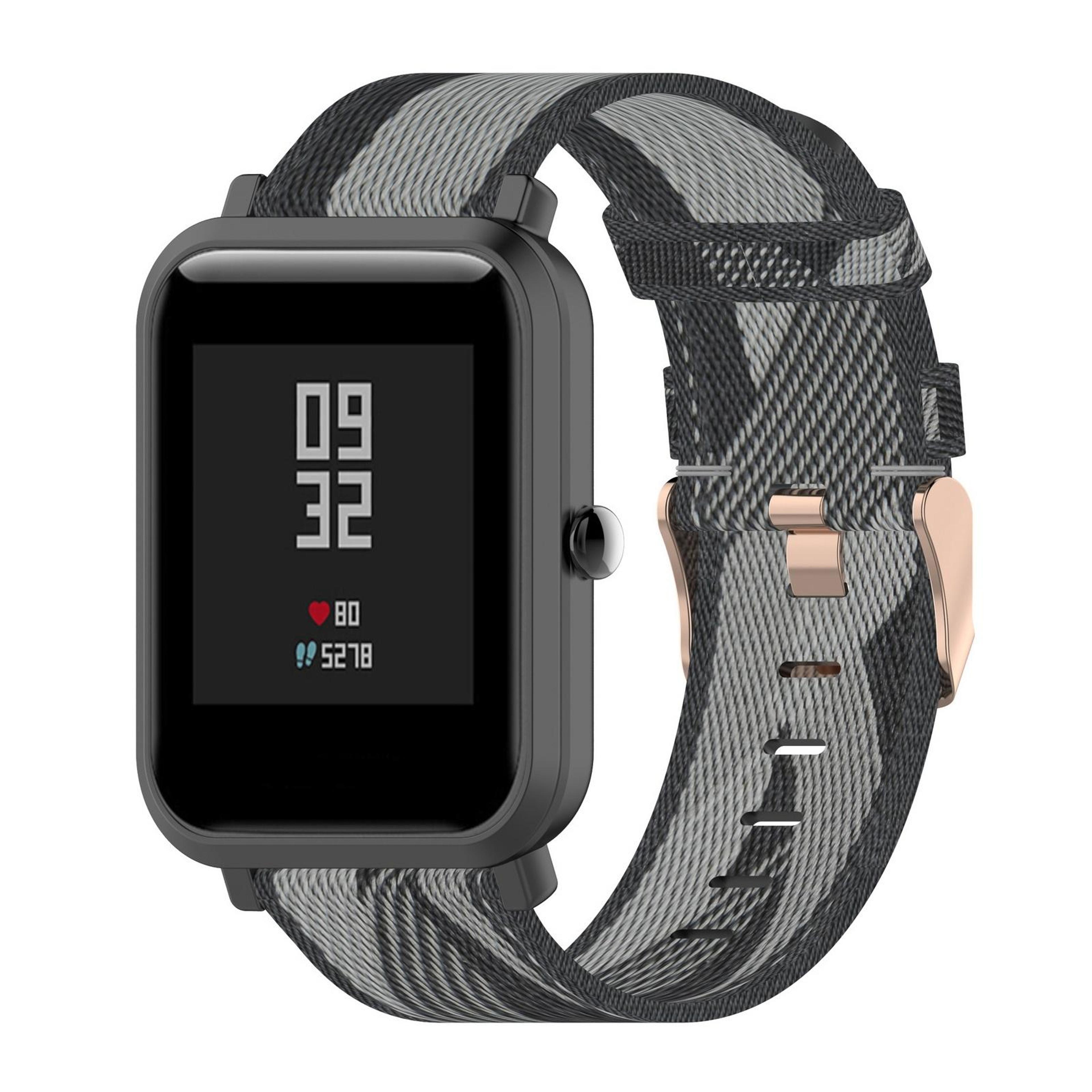 nylon watch band breathable replacement strap for amazfit gtr 42mm gts bip