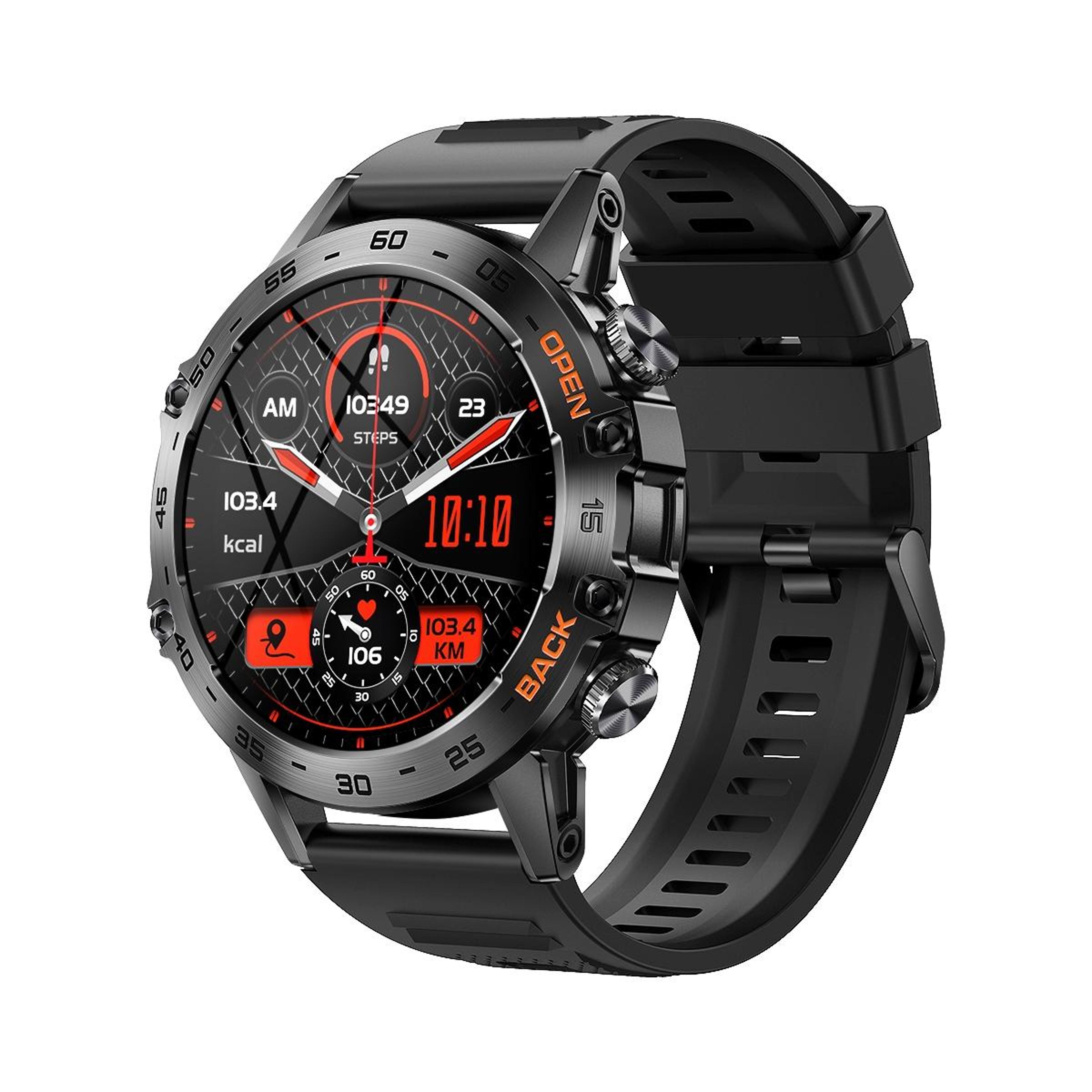 k52 bluetooth calling smartwatch 1.39 inch fitness tracker watch with heart rate sleep monitor
